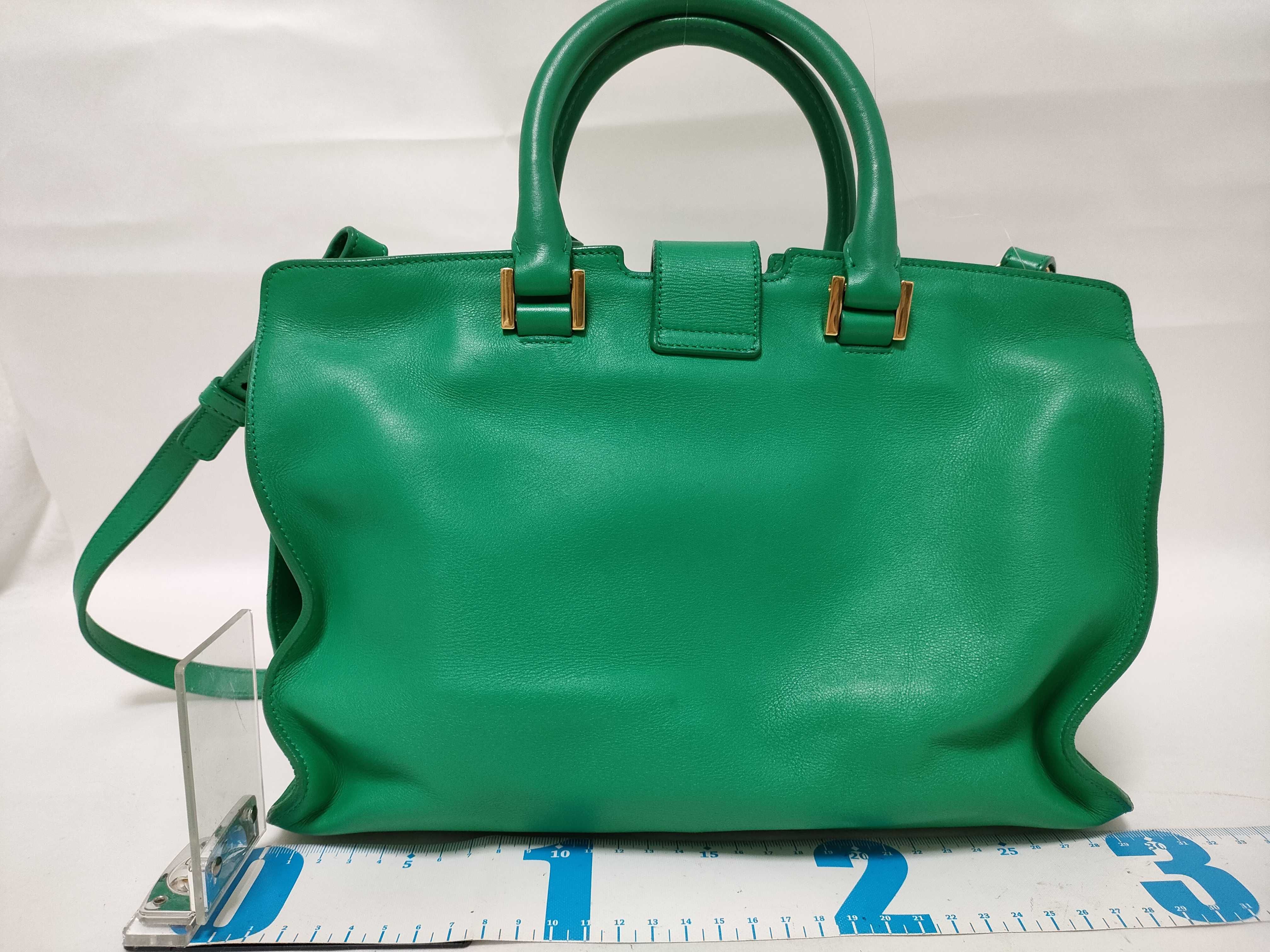 PH-YSL Green Leather Handbag — view 2