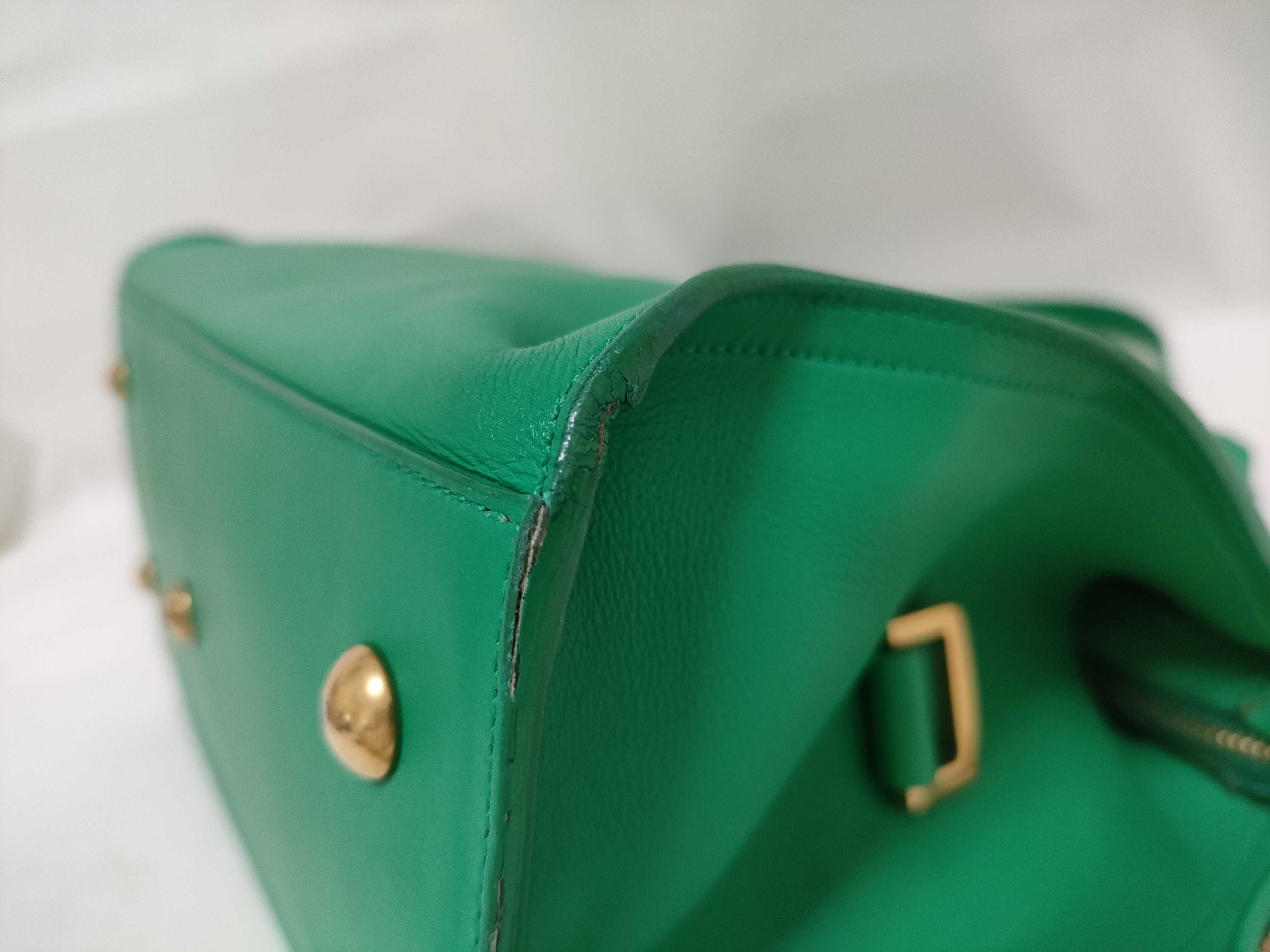 PH-YSL Green Leather Handbag — view 8