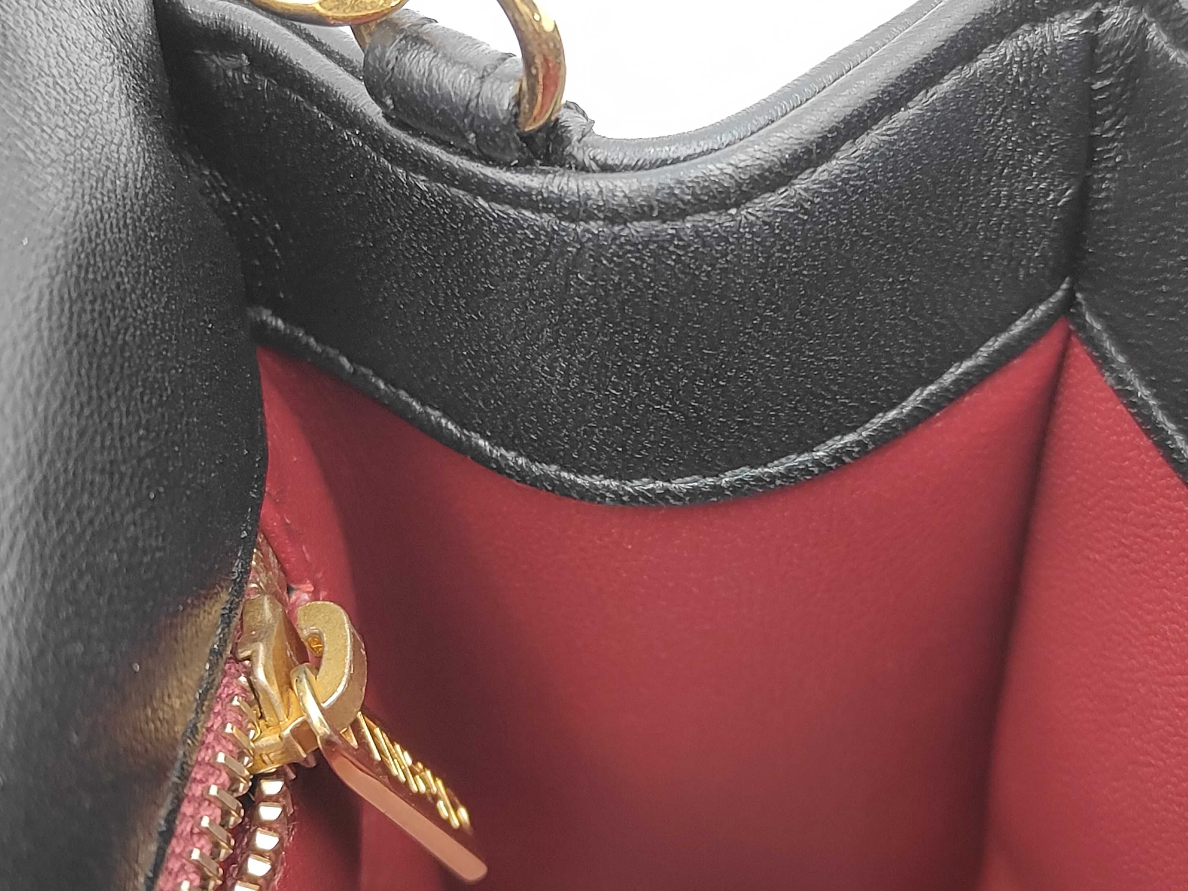 Mini Matelassé Lambskin Black Chain Shoulder Bag — view 12
