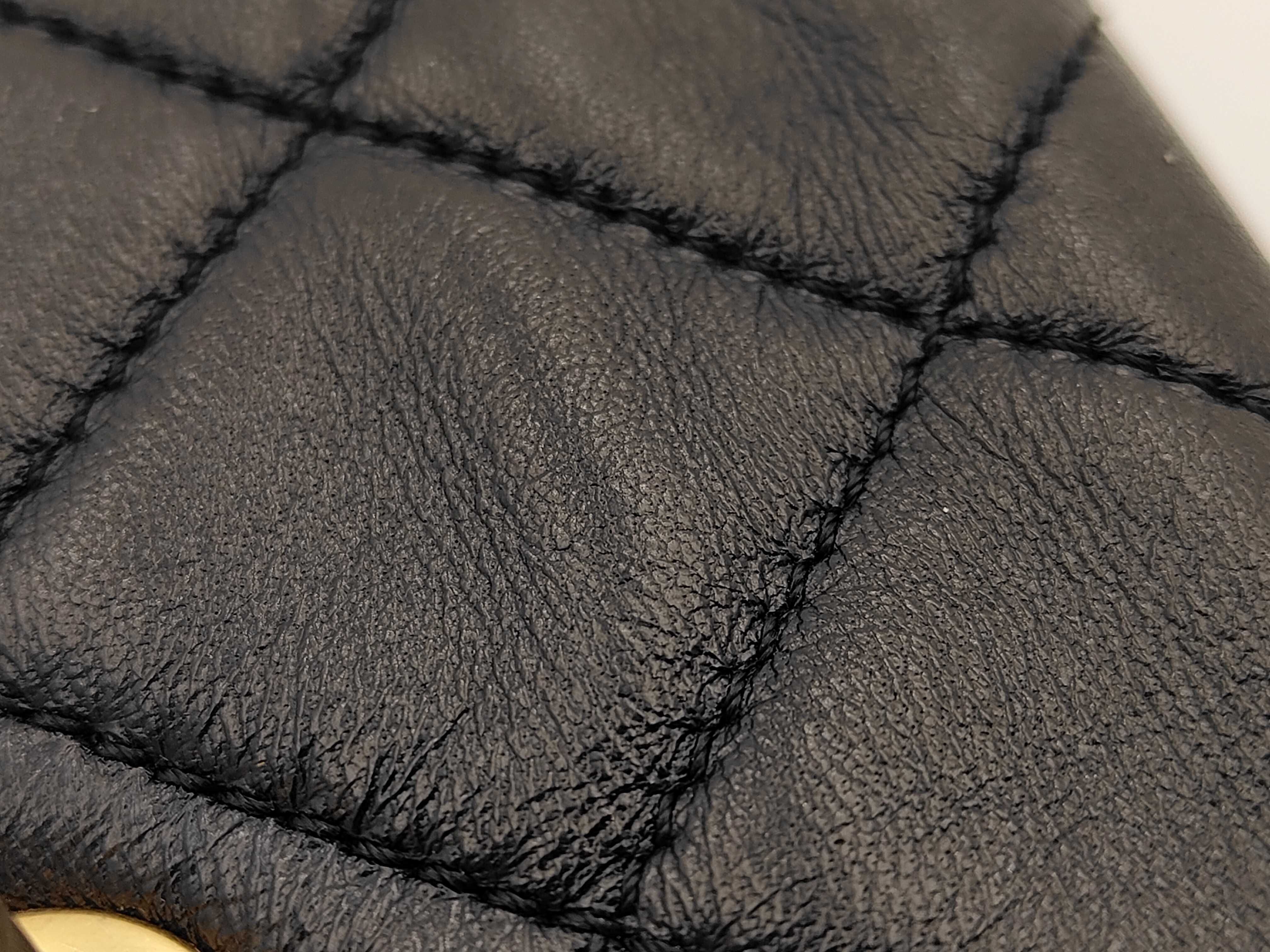 Mini Matelassé Lambskin Black Chain Shoulder Bag — view 14