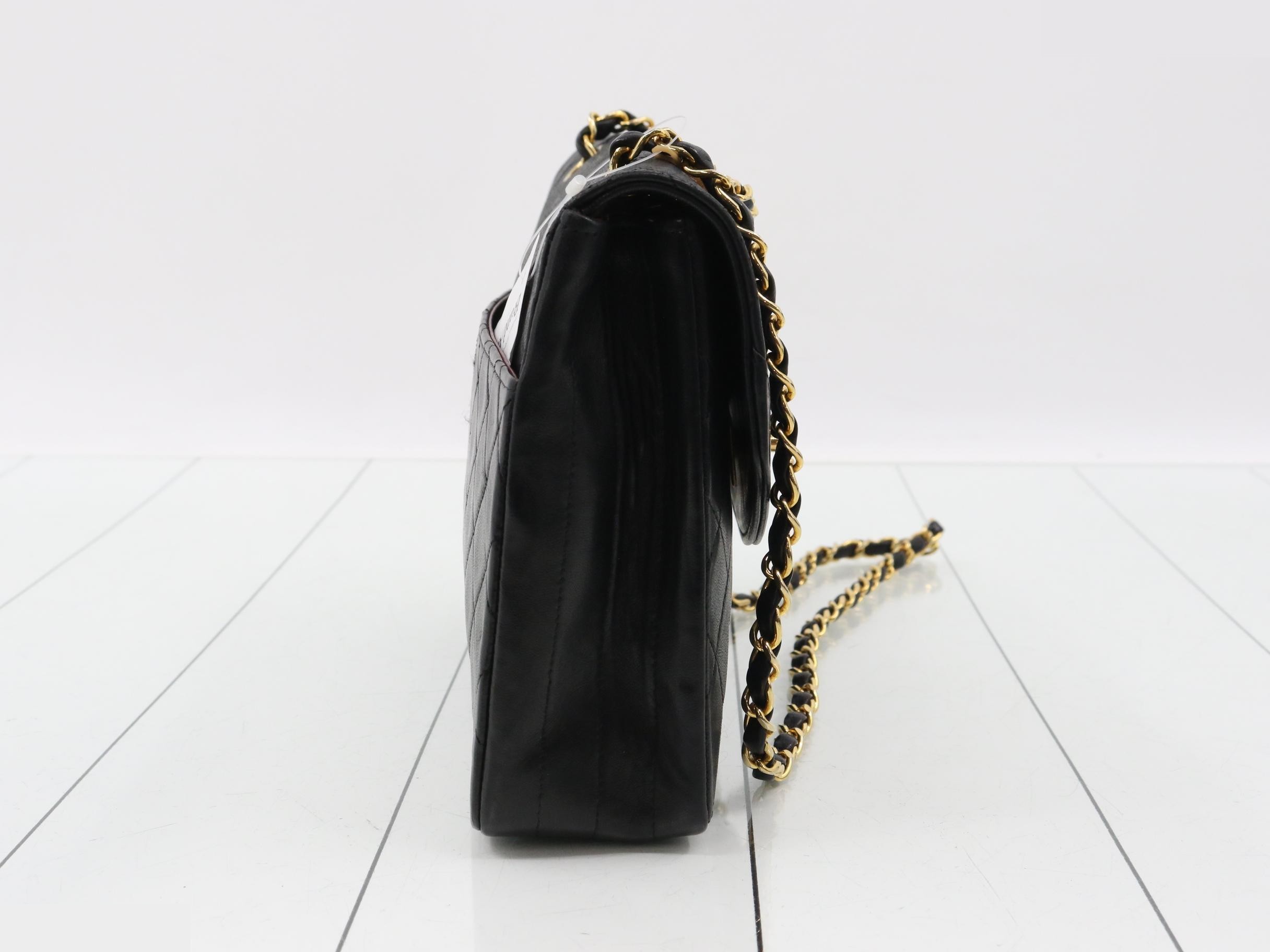 Matelassé Lambskin Chain Shoulder Bag (with original seal) — view 4