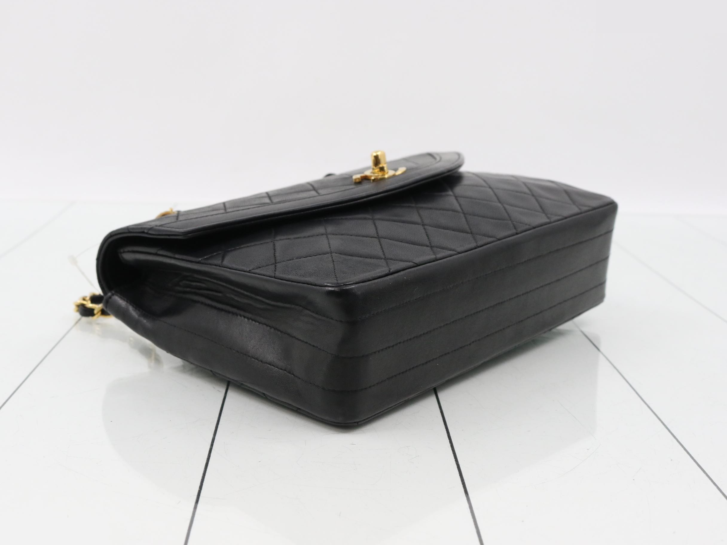 Matelassé Lambskin Chain Shoulder Bag (with original seal) — view 5