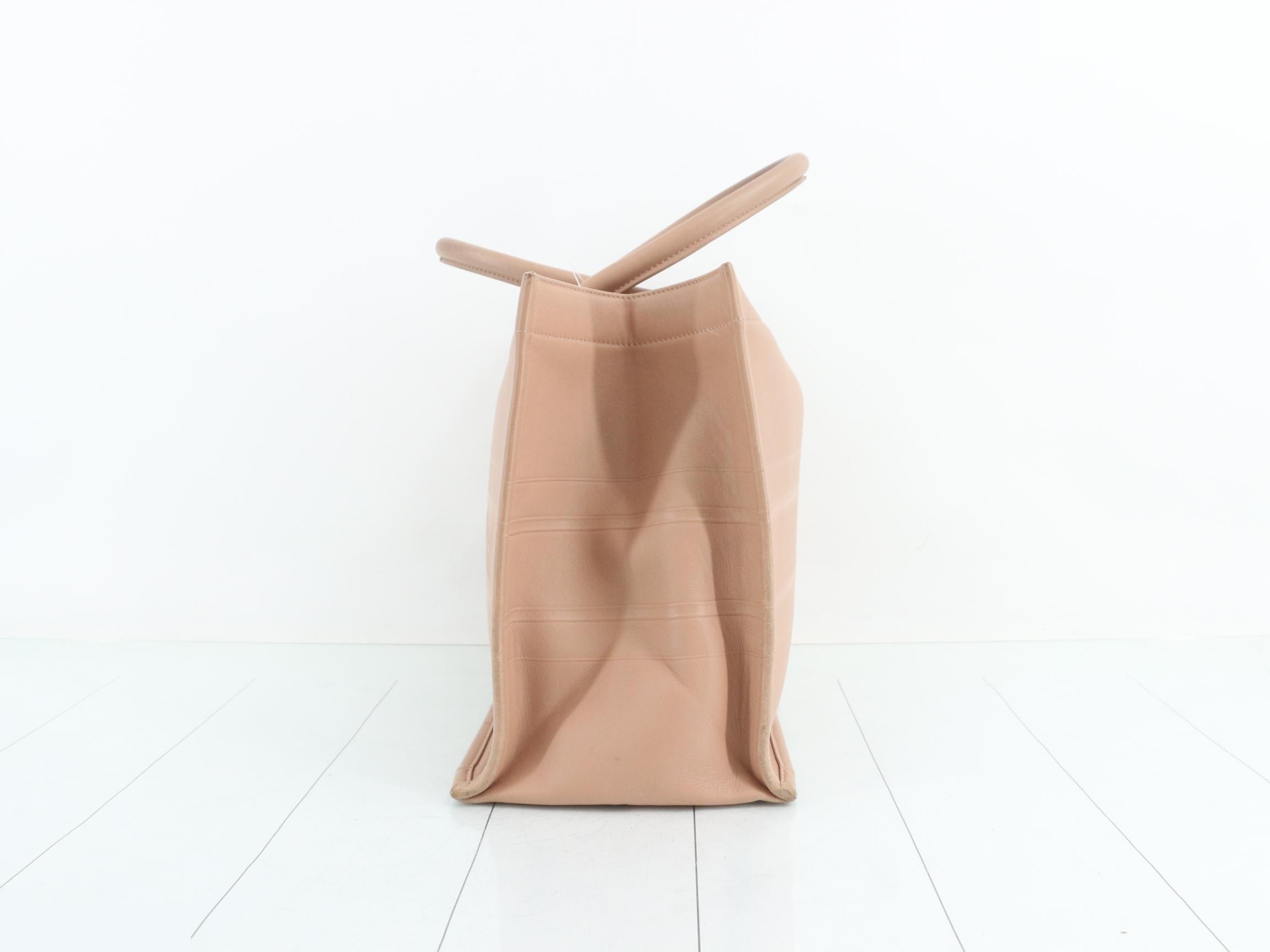 Book Tote Medium Leather Tote Bag — view 3