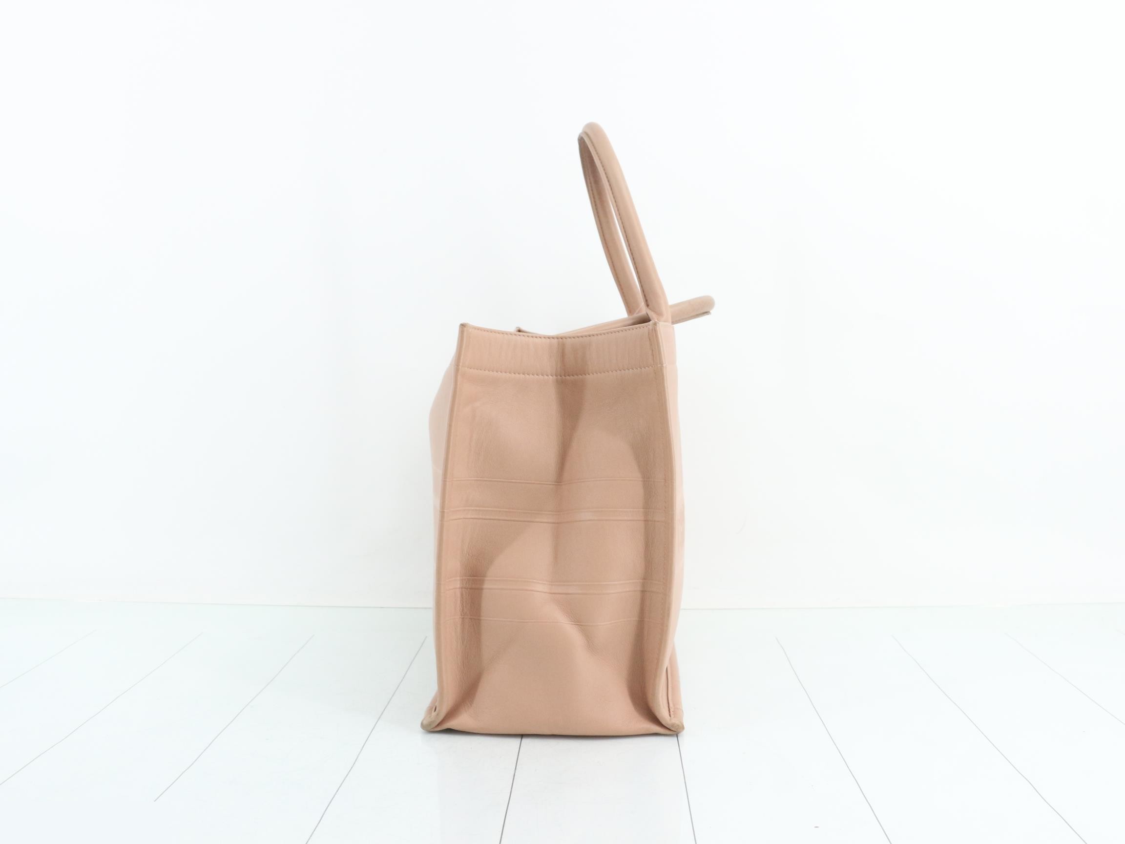 Book Tote Medium Leather Tote Bag — view 4
