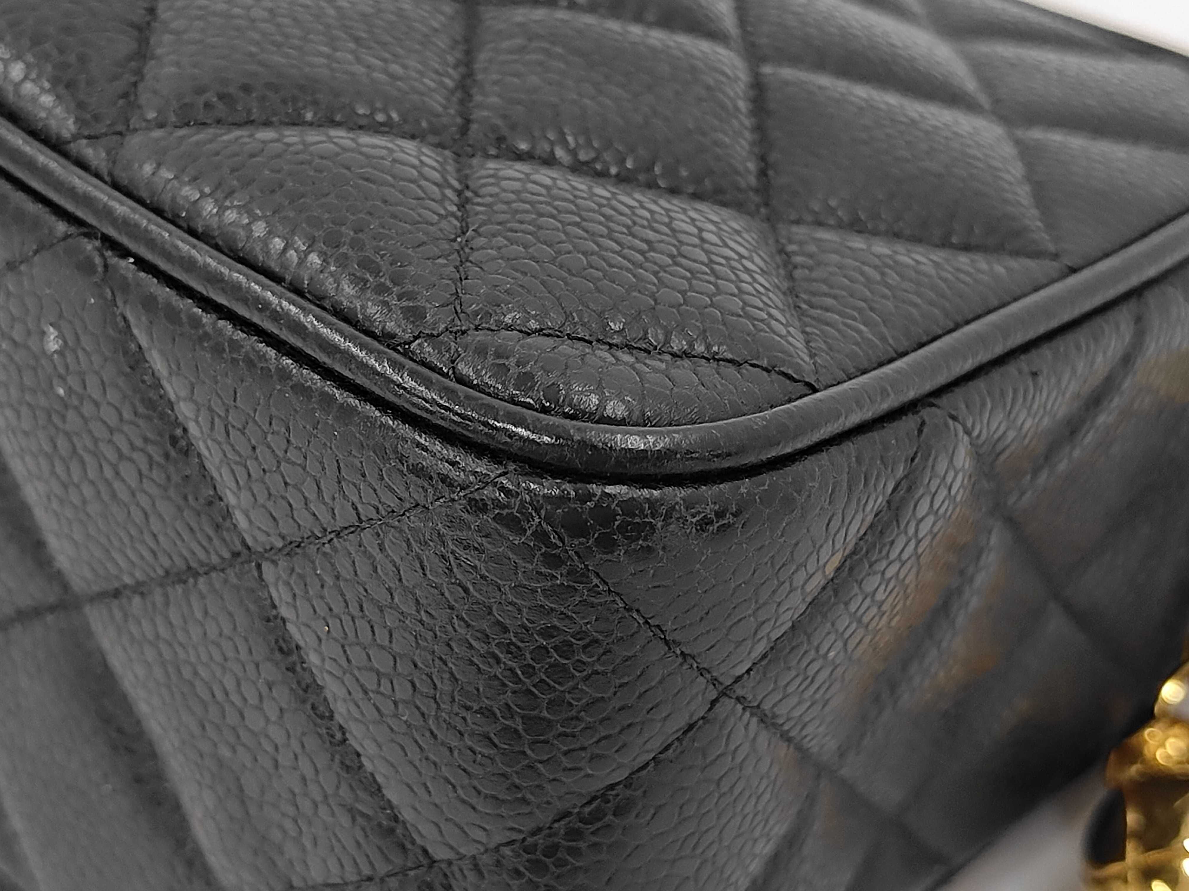 Caviar Skin Shoulder Bag, Coco GP Front Opening Flap, Ball Charm — view 3