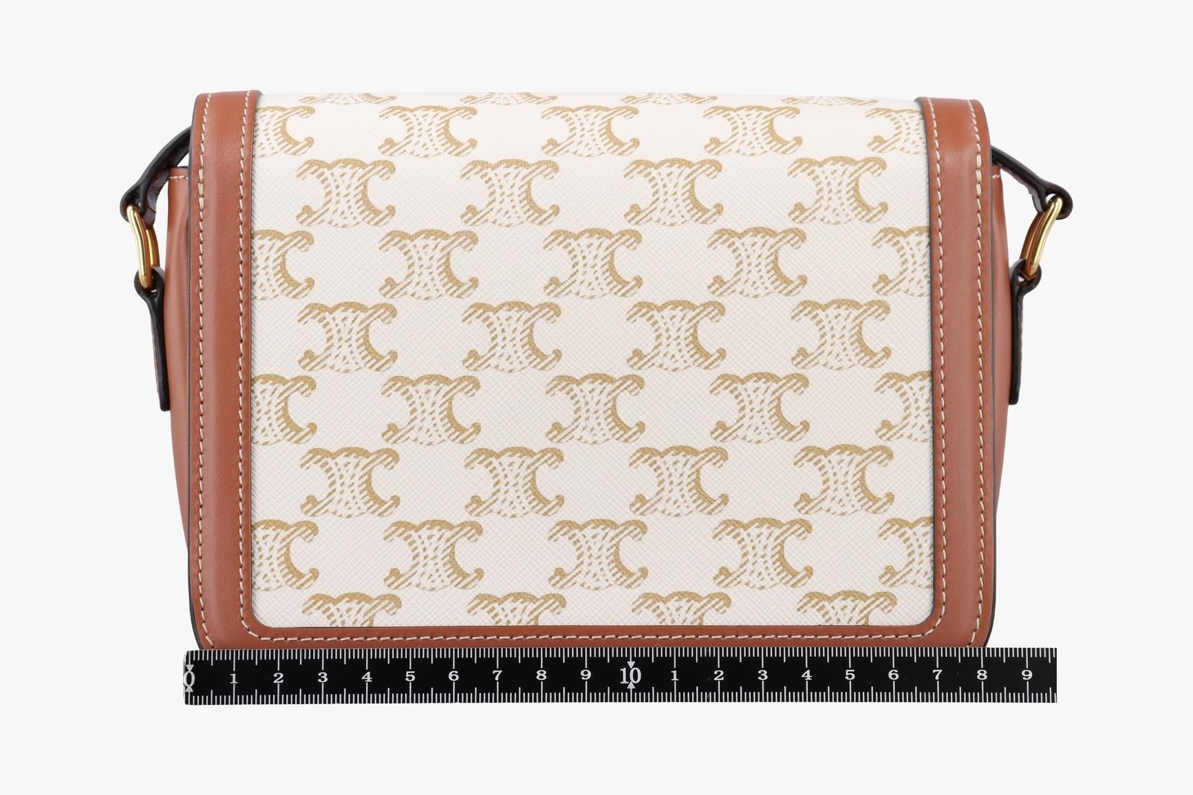 Teen Triomphe PVC Coated Canvas White x Brown — view 2