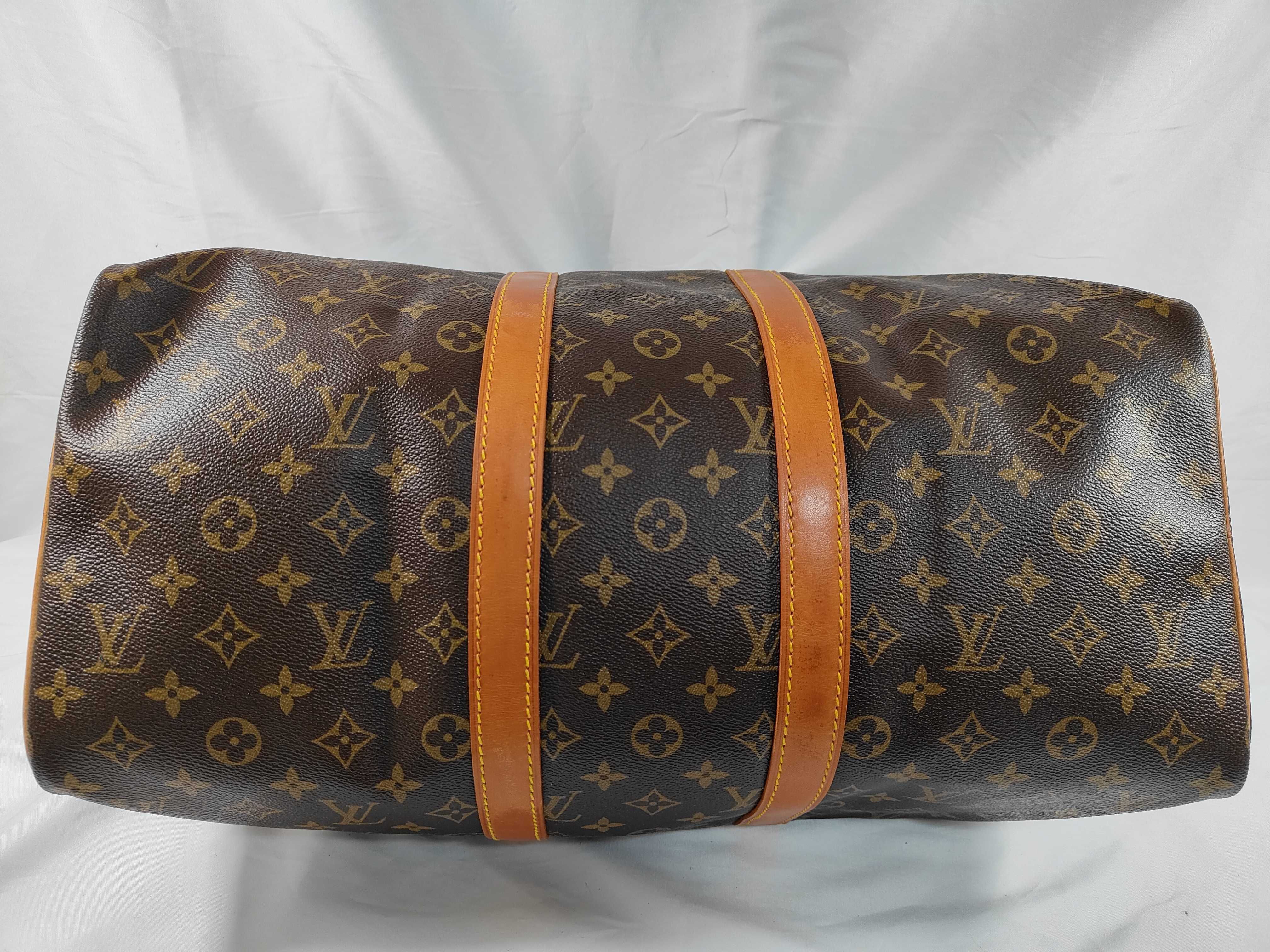 Monogram Keepall 45 M41428 VI863 Brown Boston Bag — view 7