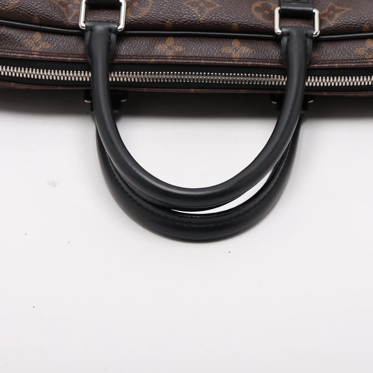 Monogram Macassar Port Document Voyage PM M52005 GI4128 Brown x Black (RFID detected) — view 5