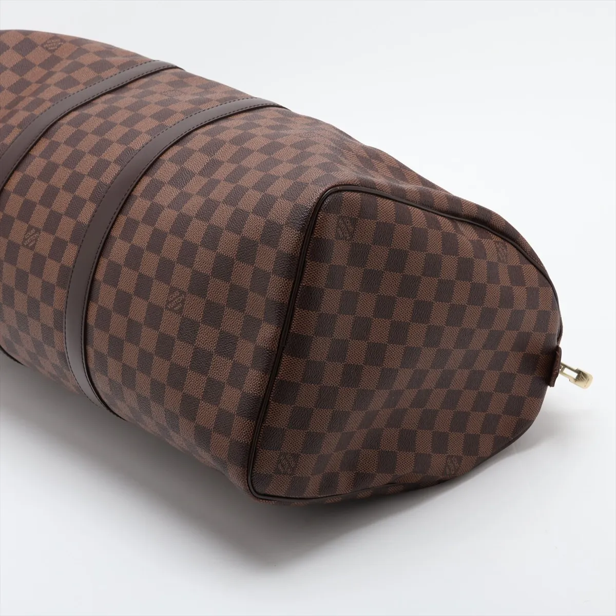 Damier Keepall 50 N41427 MB4102 Brown with initials — view 3