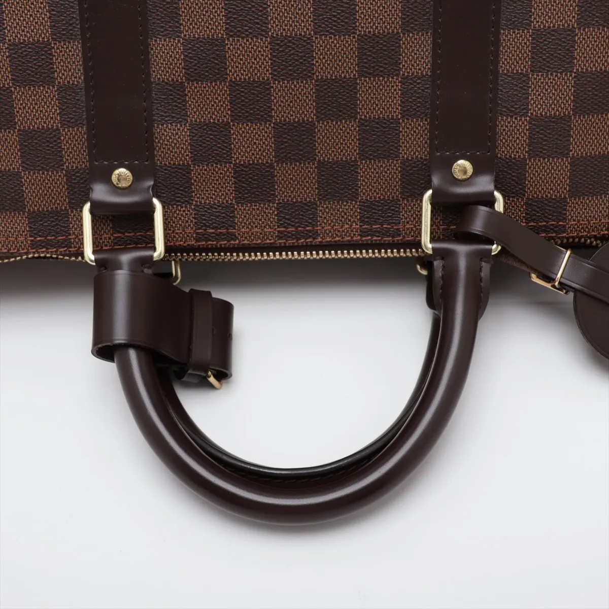 Damier Keepall 50 N41427 MB4102 Brown with initials — view 5