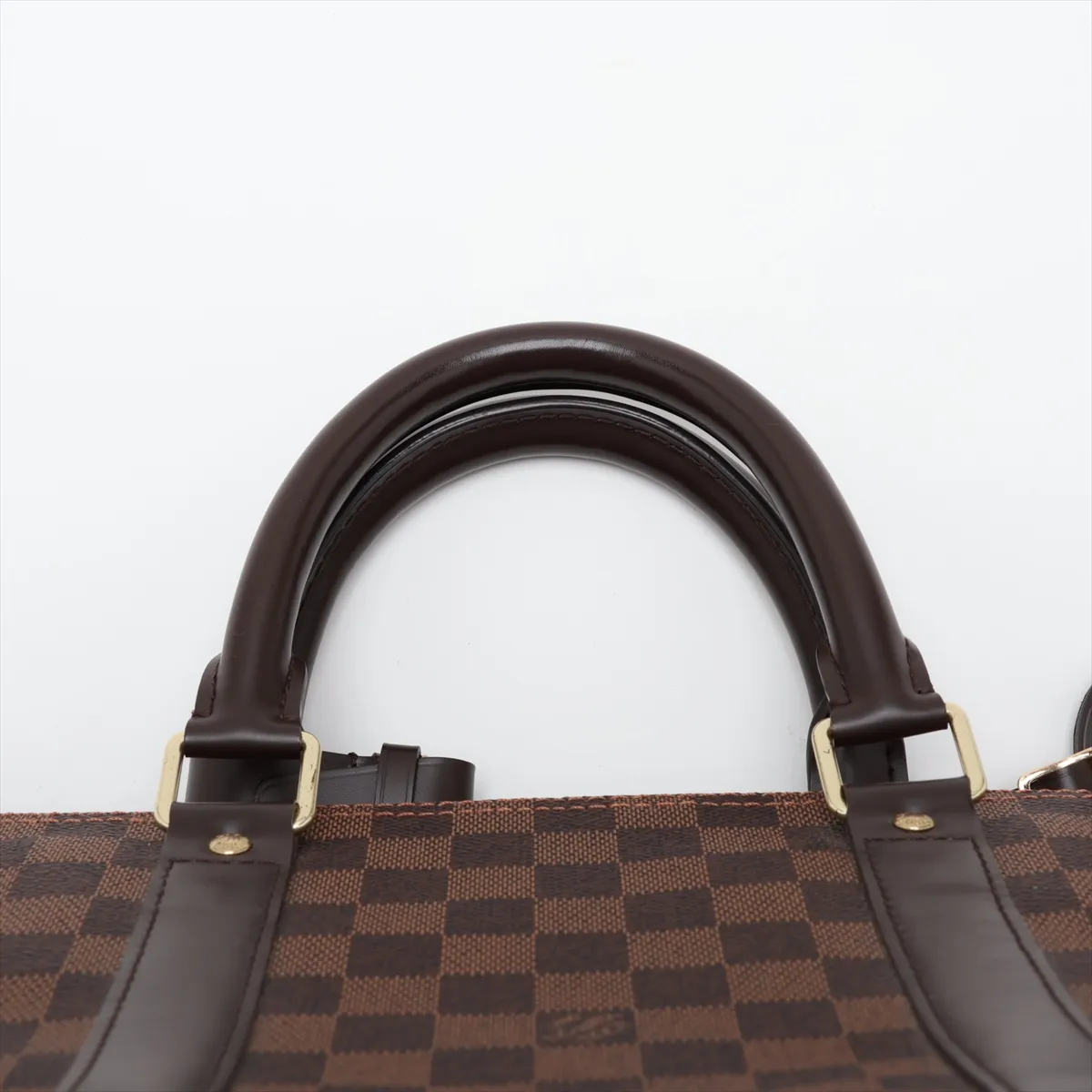 Damier Keepall 50 N41427 MB4102 Brown with initials — view 6