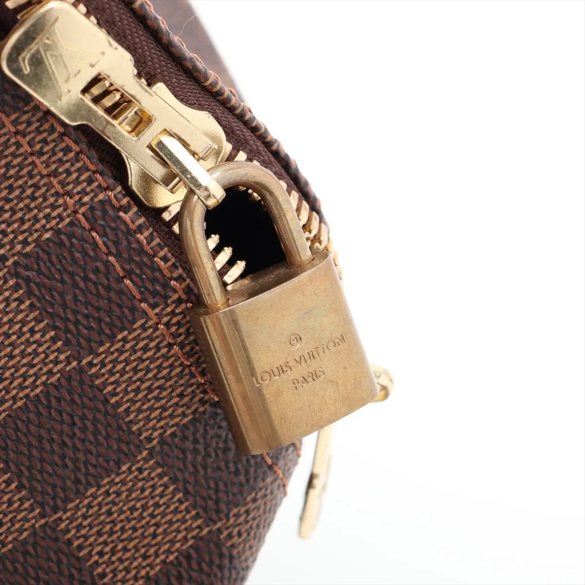 Damier Keepall 50 N41427 MB4102 Brown with initials — view 10