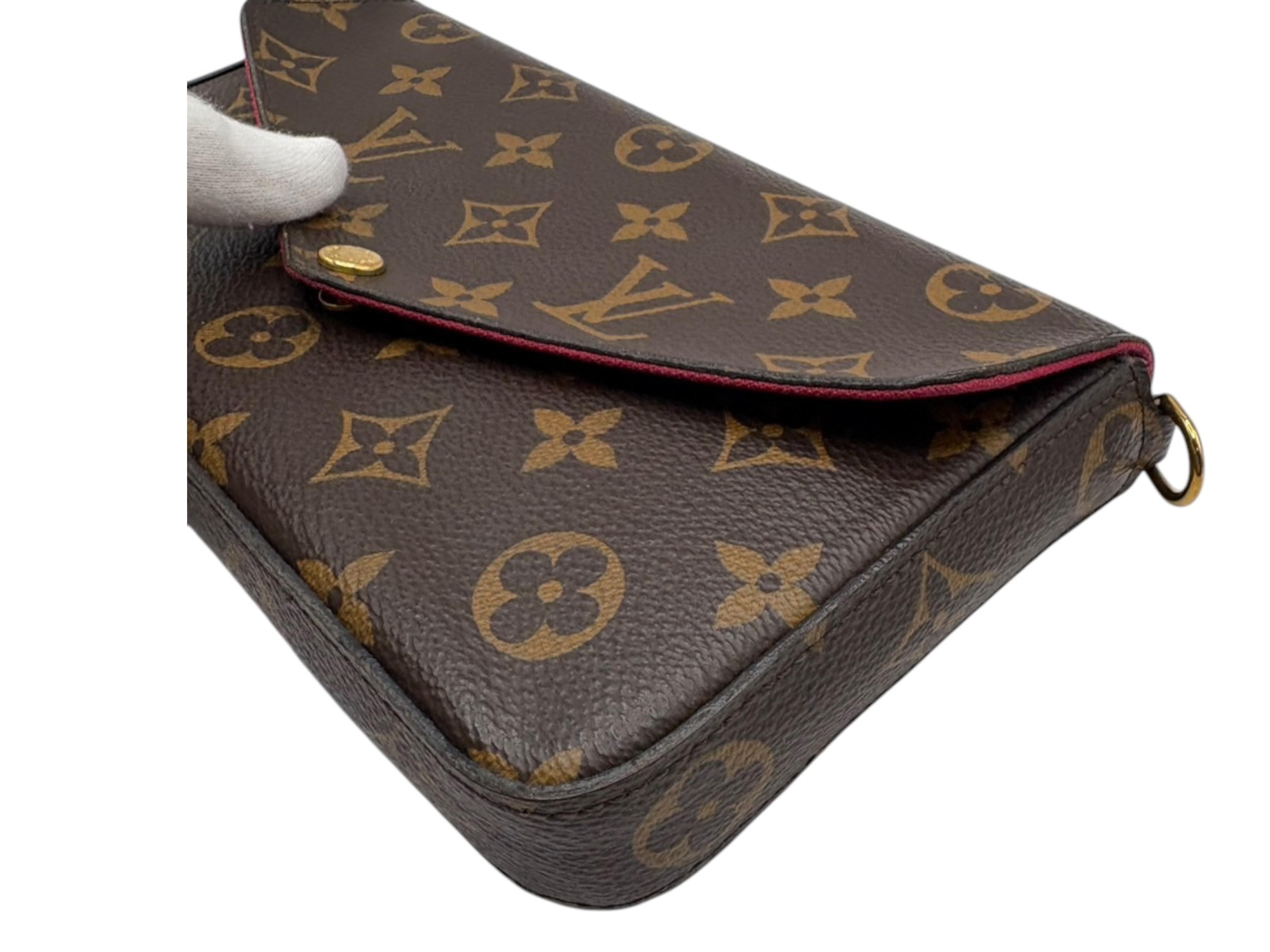 Monogram Pochette Felicie M81896 TJ0129 Brown Shoulder Bag — view 3