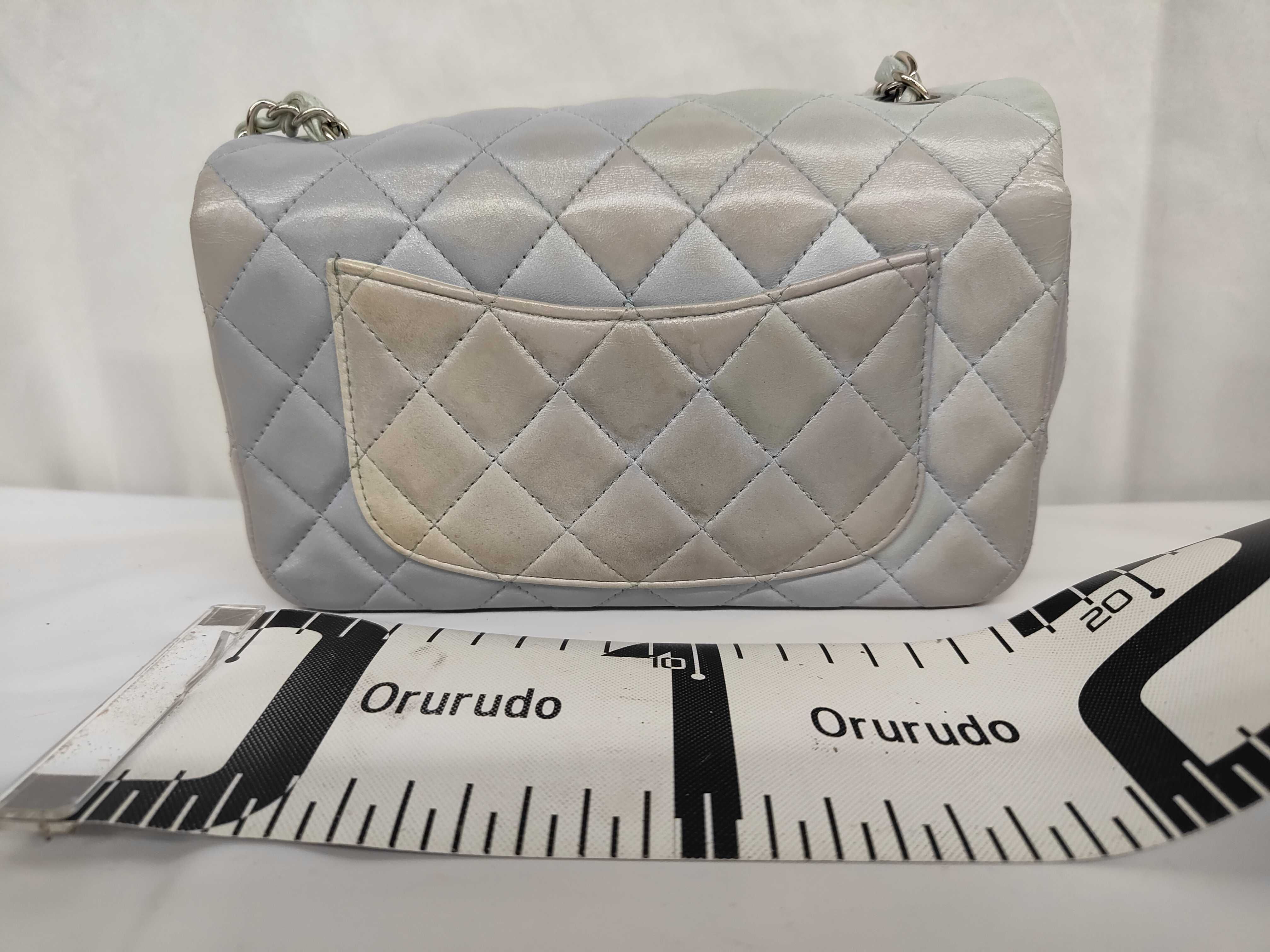 Mini Matelassé 20 Lambskin Multicolor Silver Hardware Serial Plate Shoulder Bag — view 2