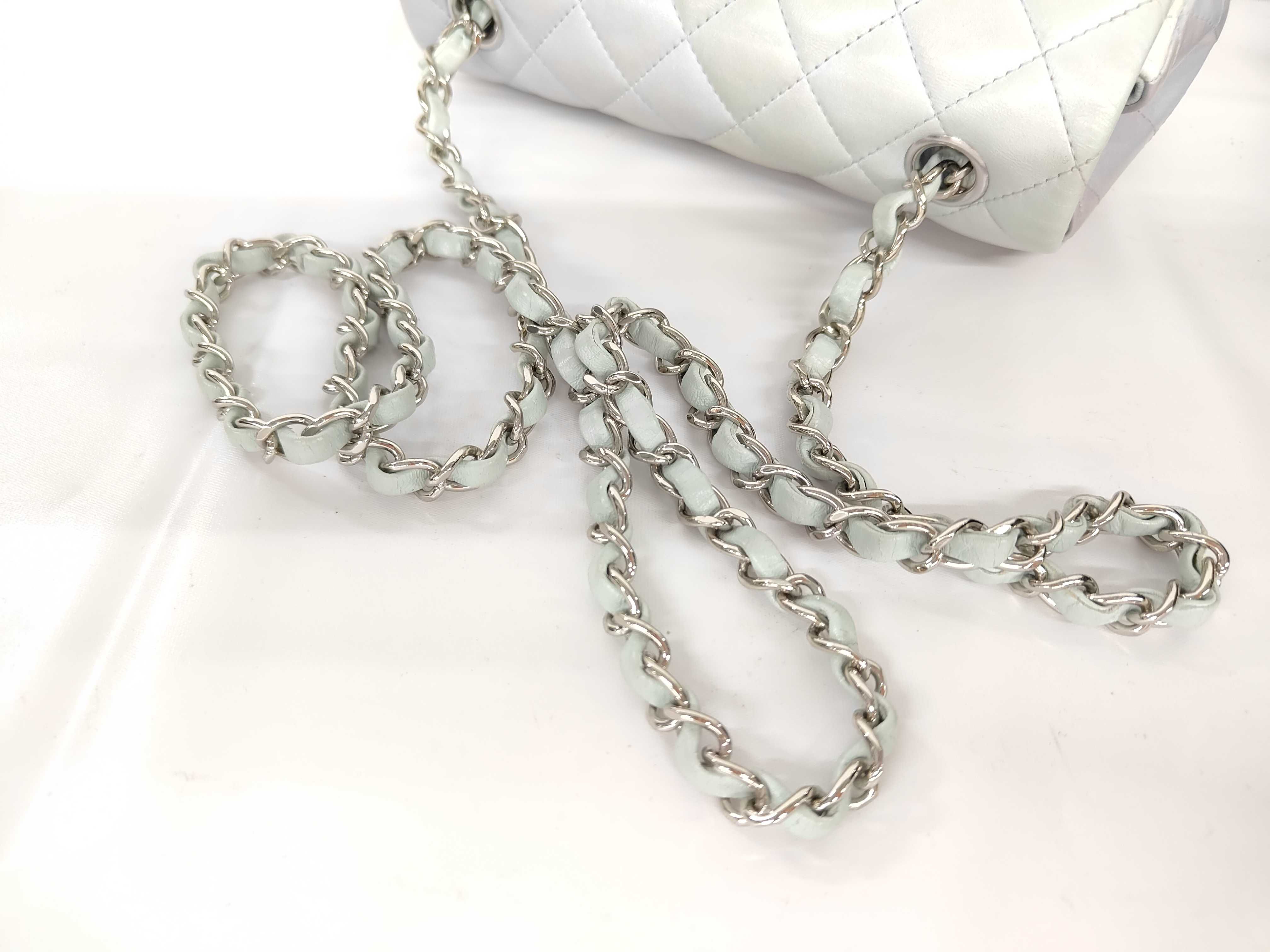Mini Matelassé 20 Lambskin Multicolor Silver Hardware Serial Plate Shoulder Bag — view 3