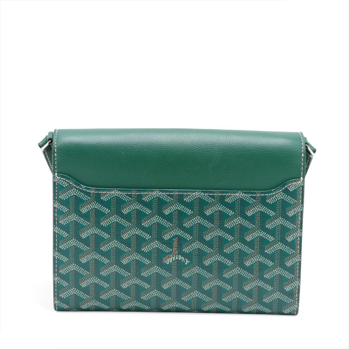 Sheepple Pouch Wallet, PVC x Leather Shoulder Bag, Green — view 2