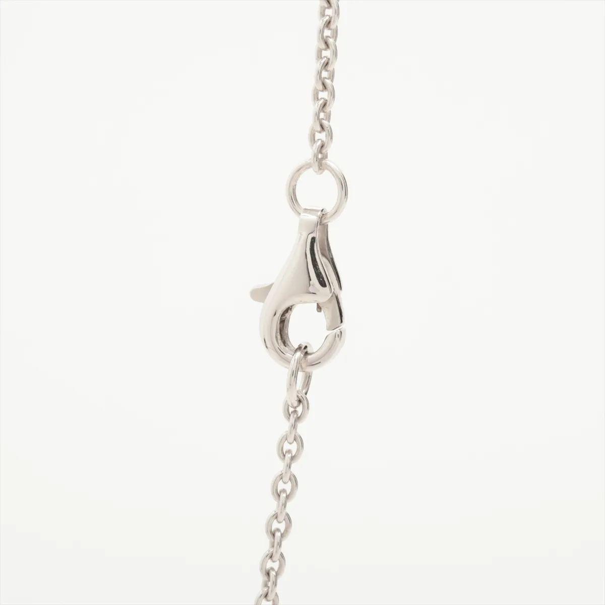 Camellia Diamond Necklace 750(WG) 6.5g EC1865 Crab spring exposed J12071 — view 3