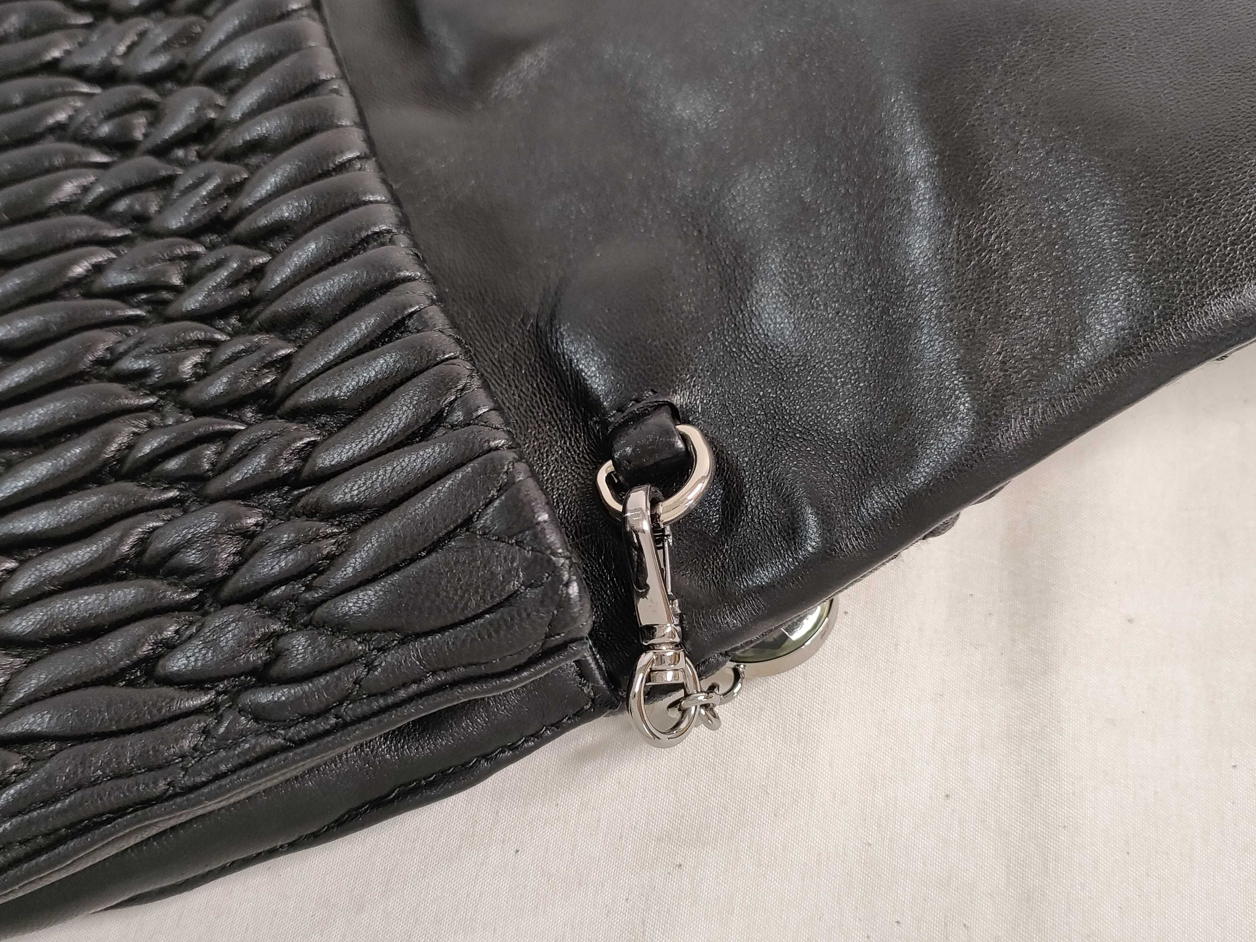 Leather Handbag, Black — view 5