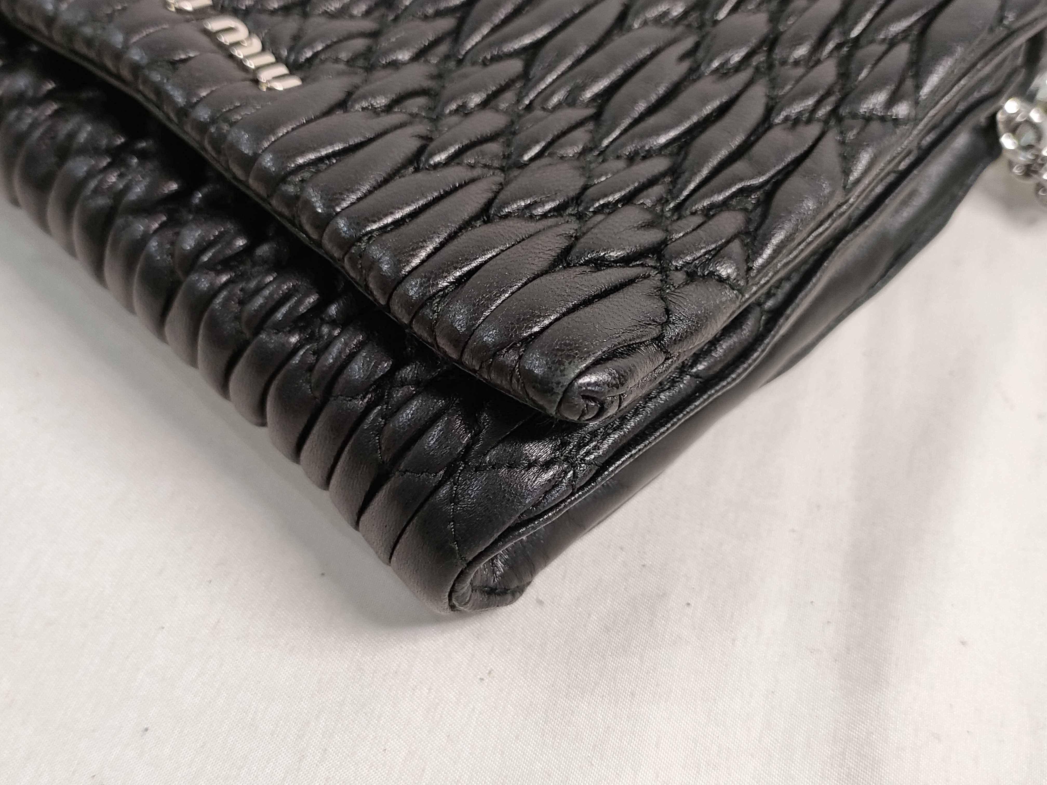 Leather Handbag, Black — view 6