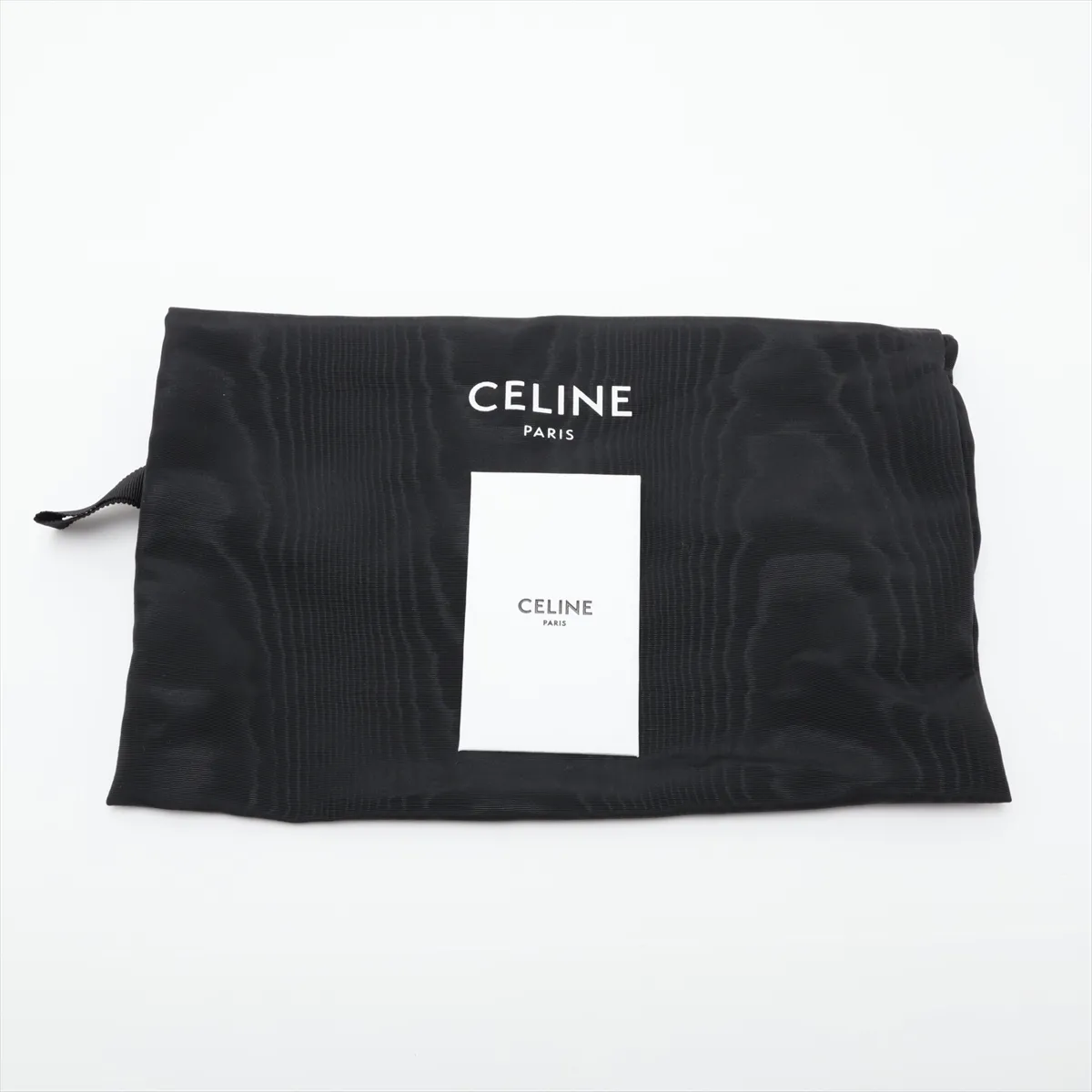 Triomphe Classic Leather Shoulder Bag, Black — view 12