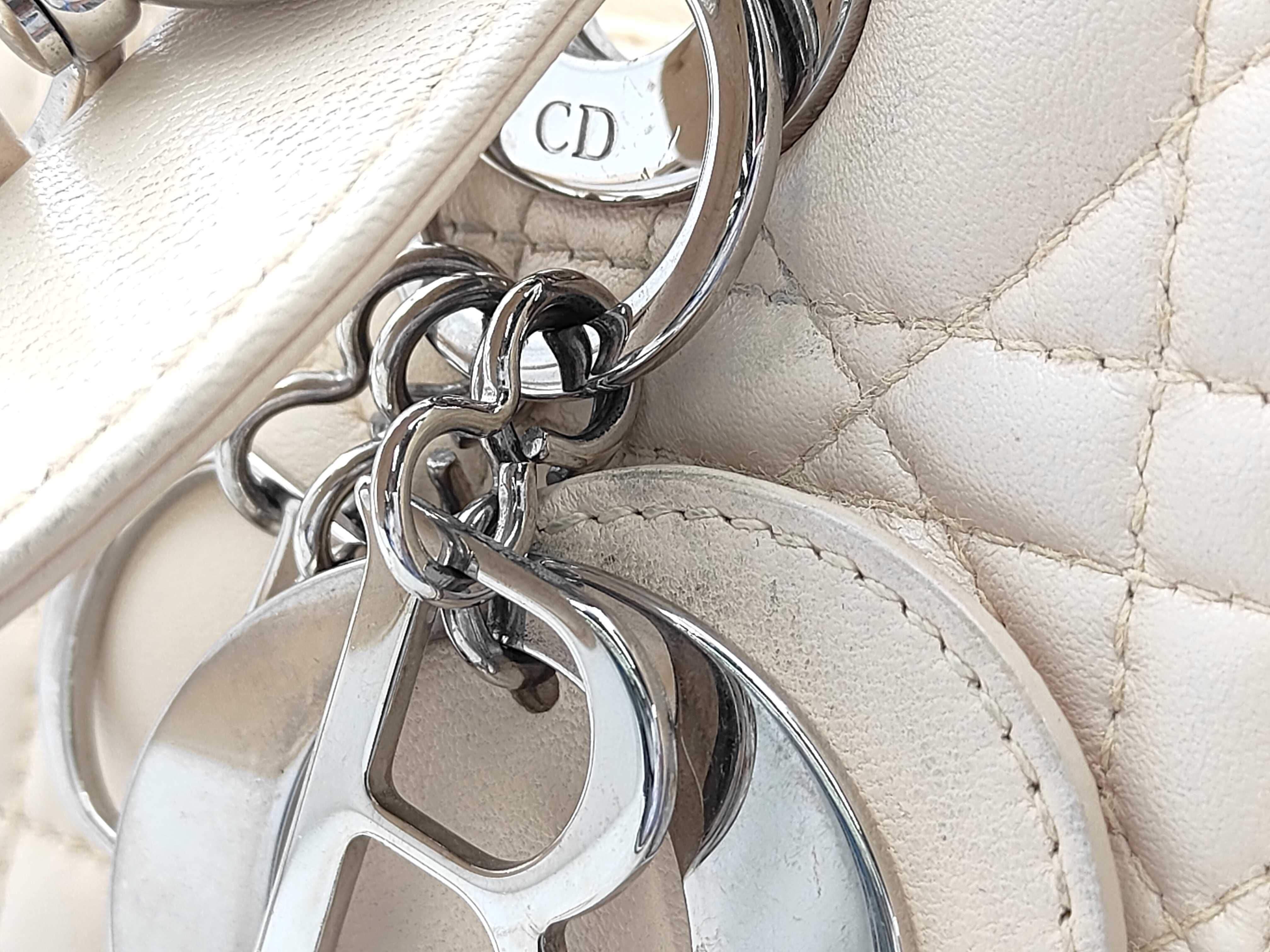 Lady Dior Cannage Leather 2-Way Shoulder/Handbag — view 15