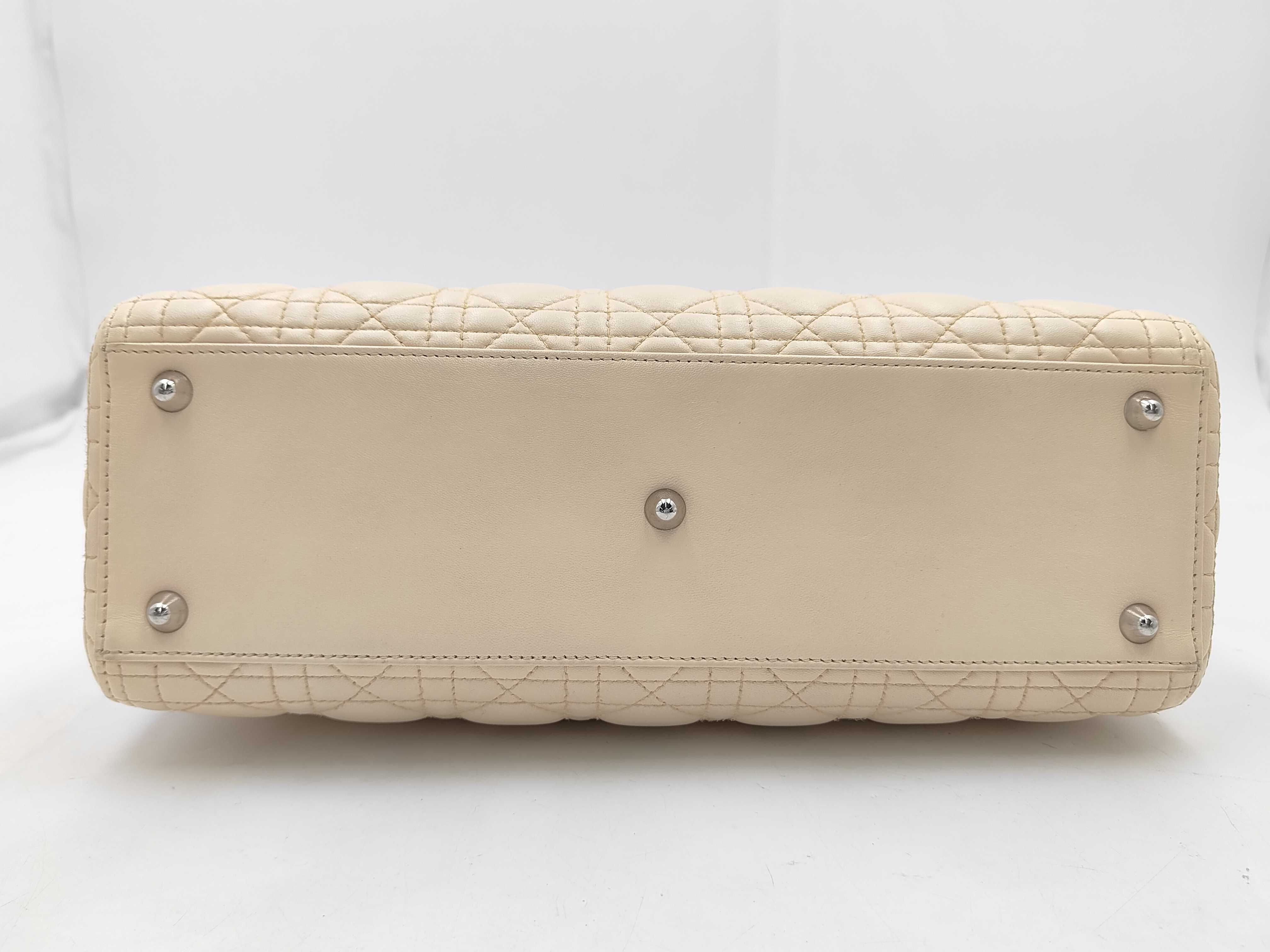 Lady Dior Cannage Leather 2-Way Shoulder/Handbag — view 8
