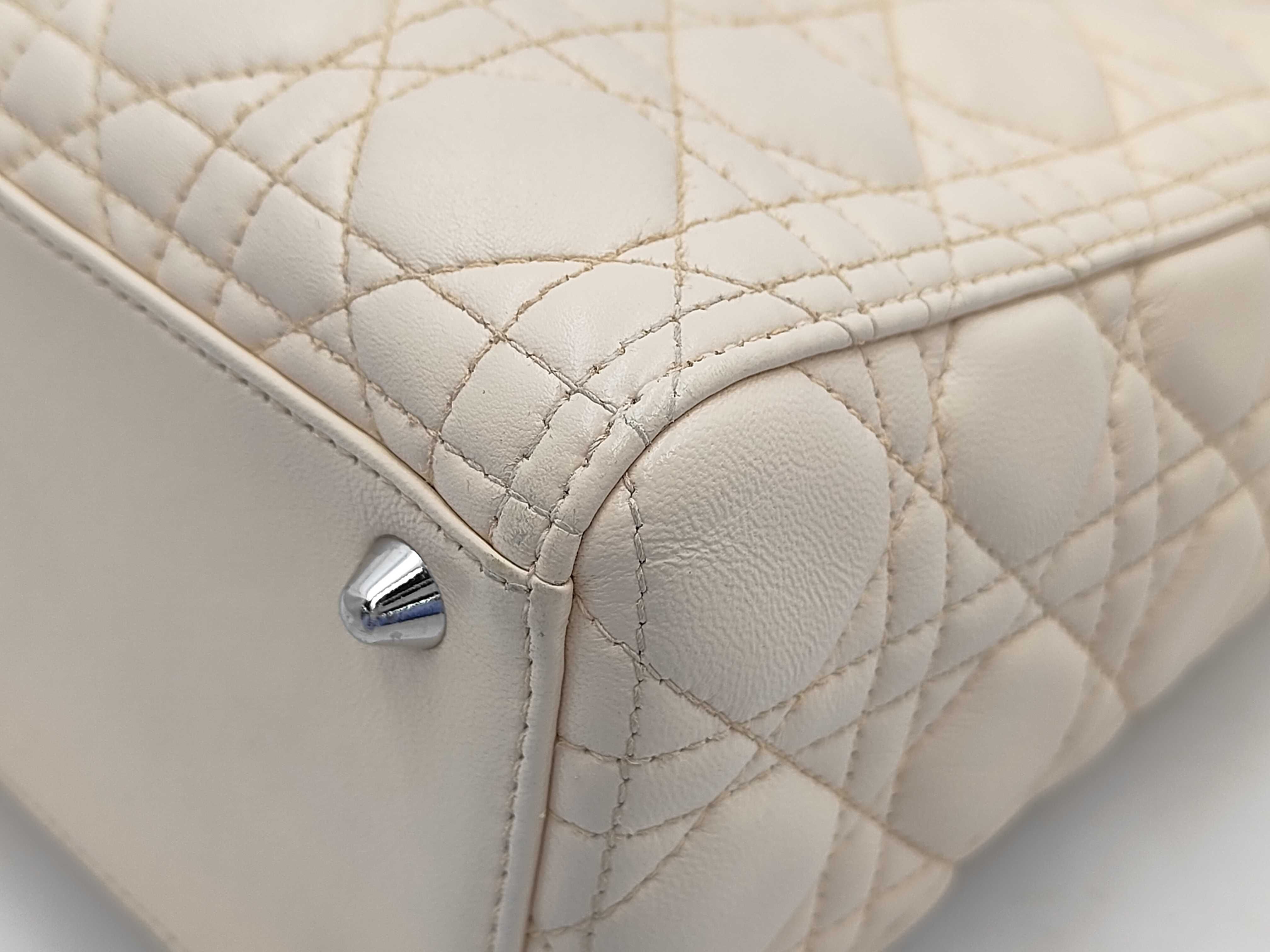 Lady Dior Cannage Leather 2-Way Shoulder/Handbag — view 9