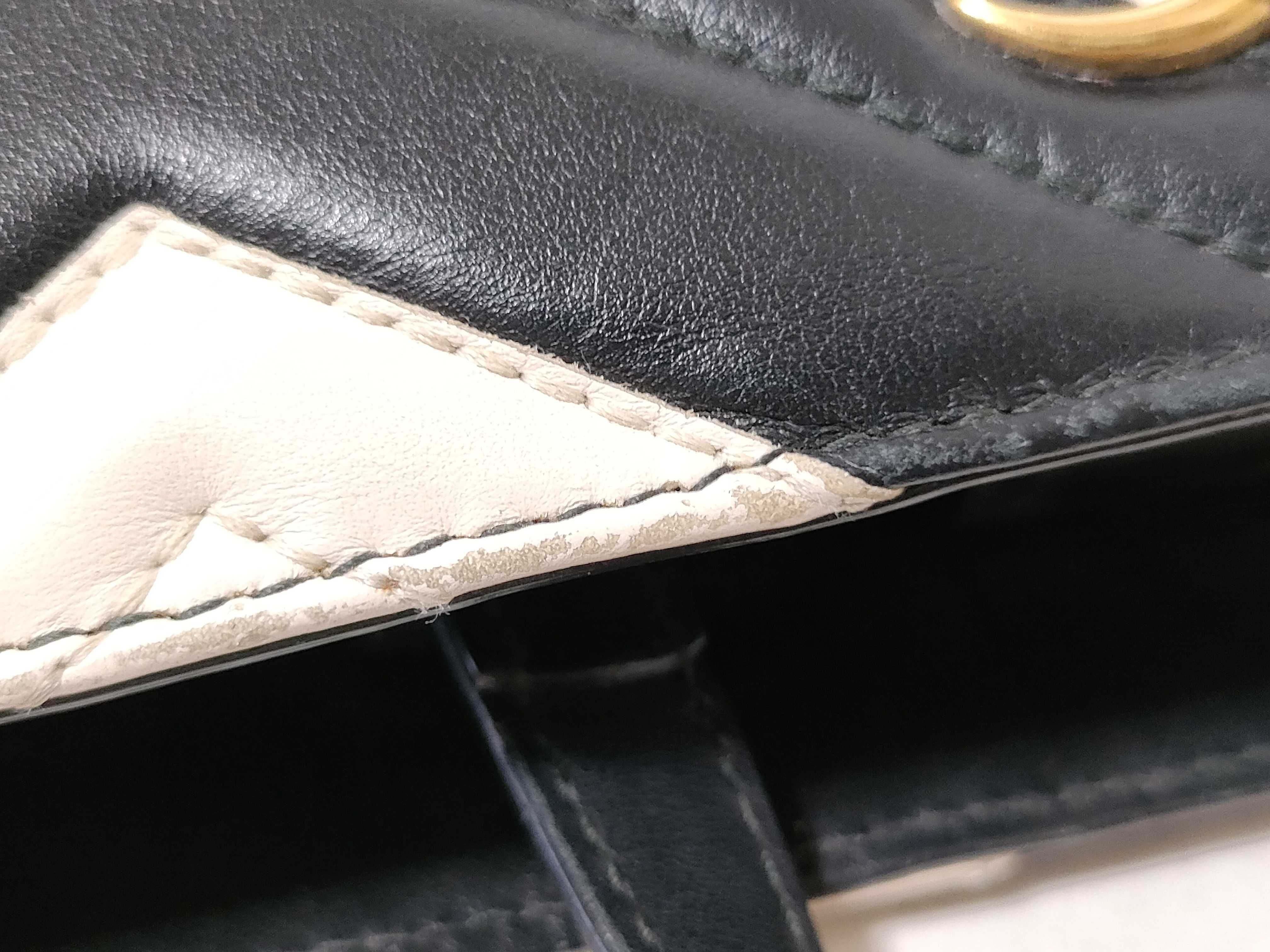 bag, black and white, 2-way, 448054 493492, black and white, with strap, handbag. — view 15