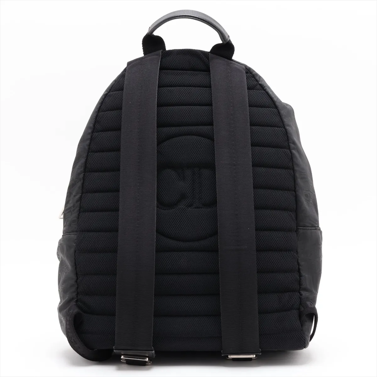 x Stussy Nylon x Leather Backpack/Rucksack, Black — view 2