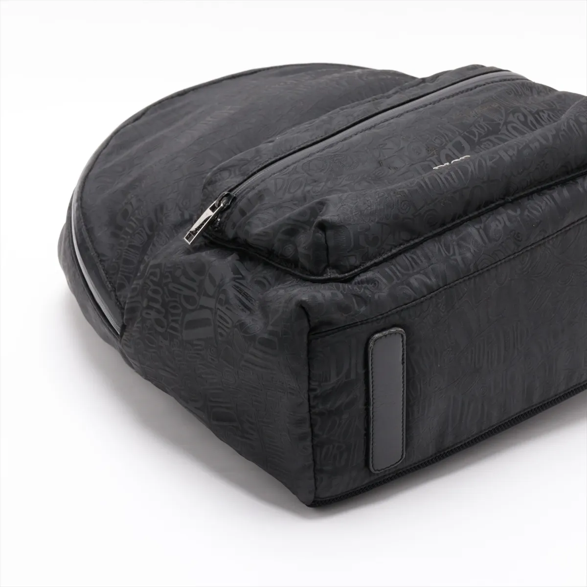 x Stussy Nylon x Leather Backpack/Rucksack, Black — view 4
