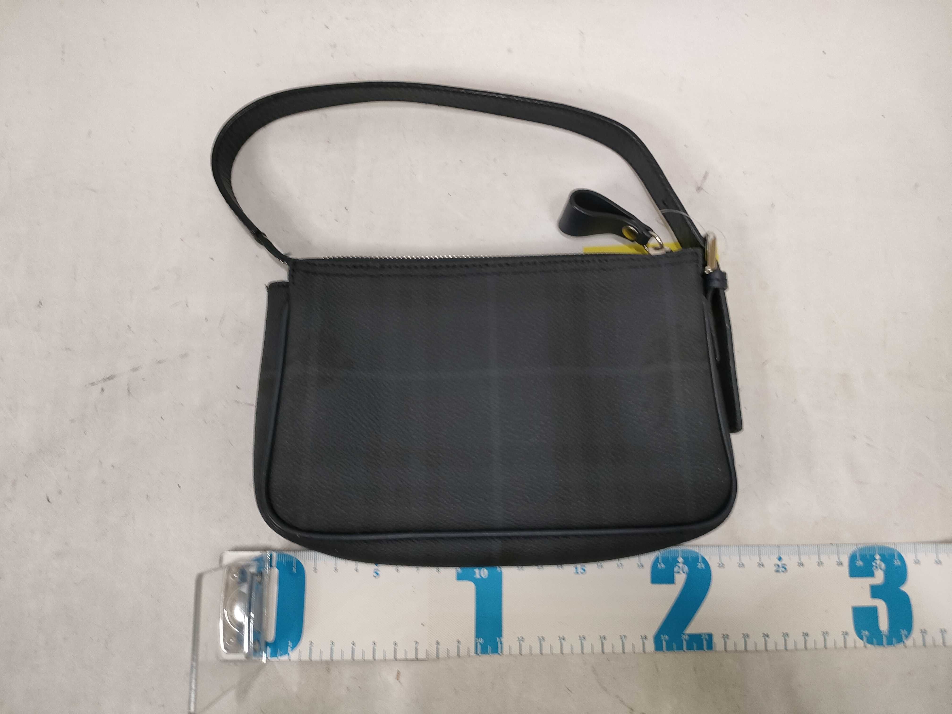 Shoulder Pouch PVC Black Handbag — view 2