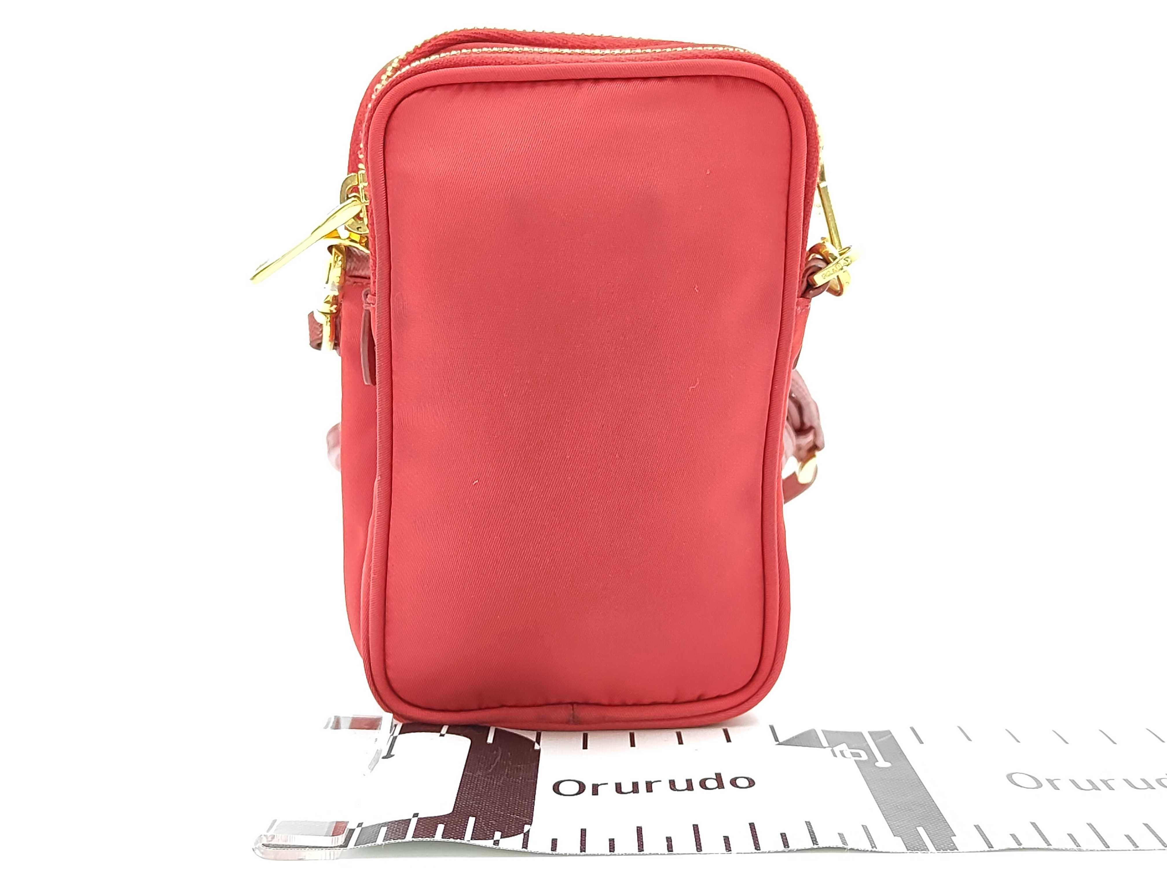 Nylon Prada Shoulder Bag Nylon Red Shoulder Bag — view 2