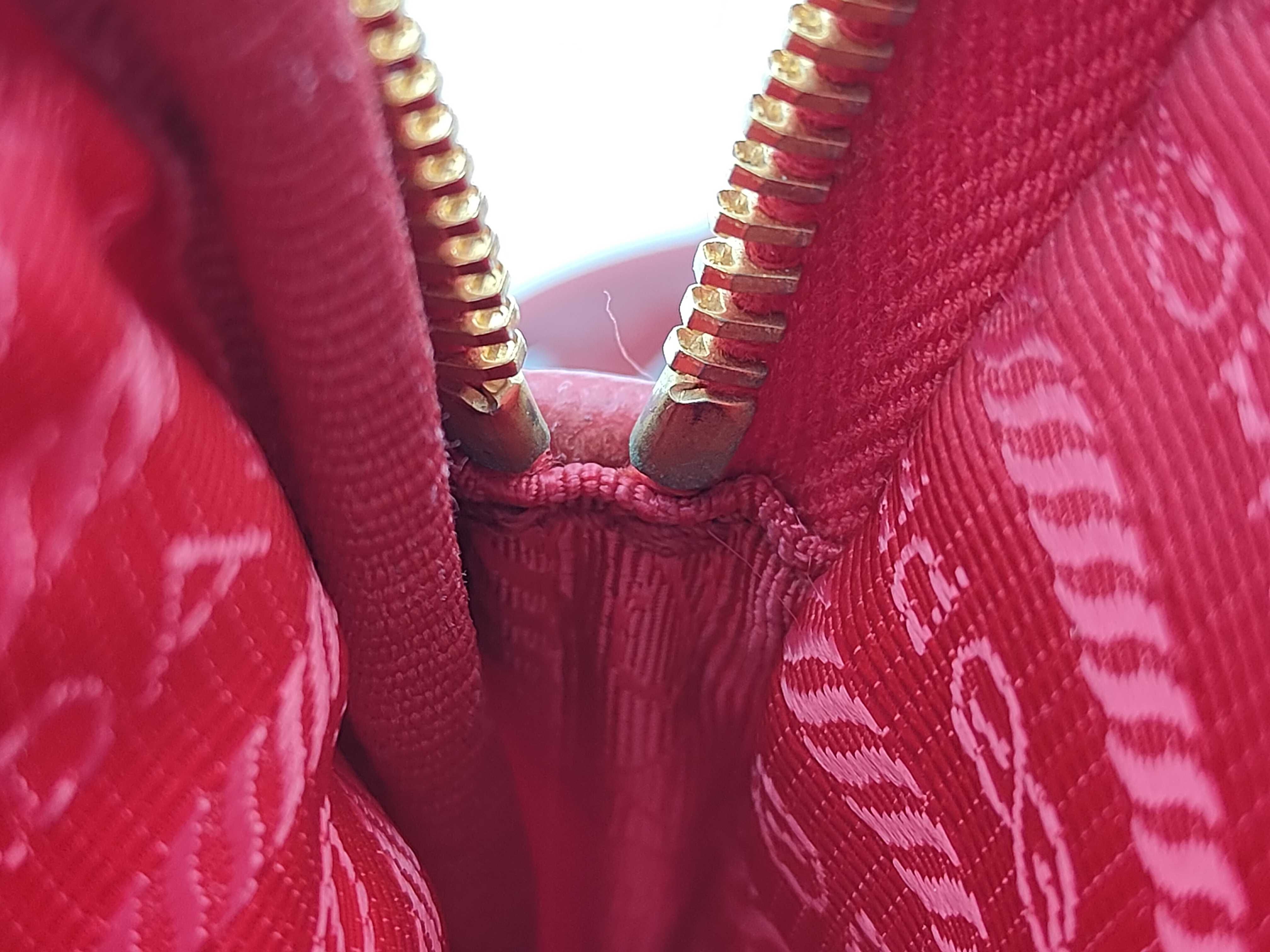 Nylon Prada Shoulder Bag Nylon Red Shoulder Bag — view 11