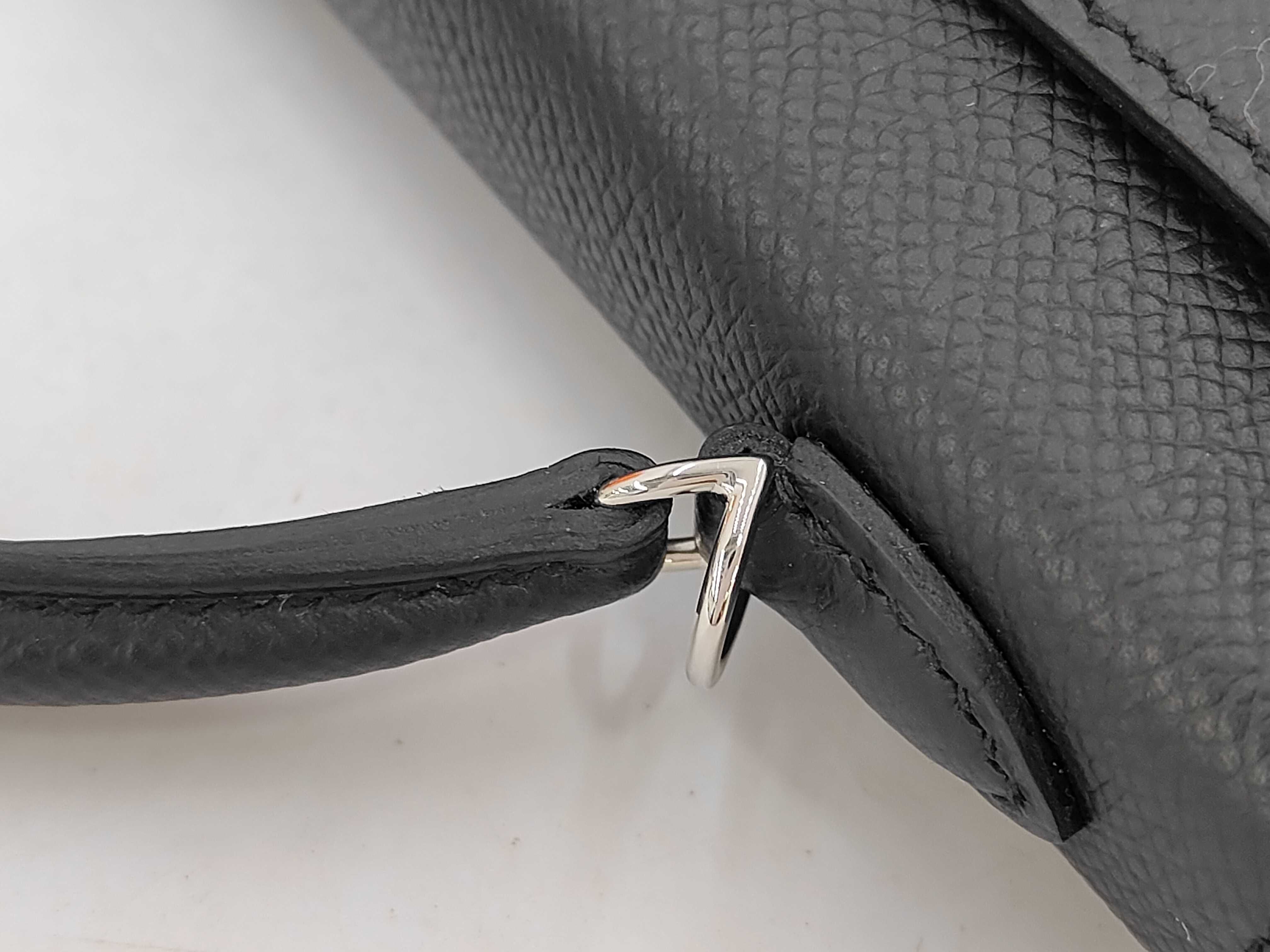 Mini Kelly Noir (G stamp) Silver Hardware Handbag — view 7