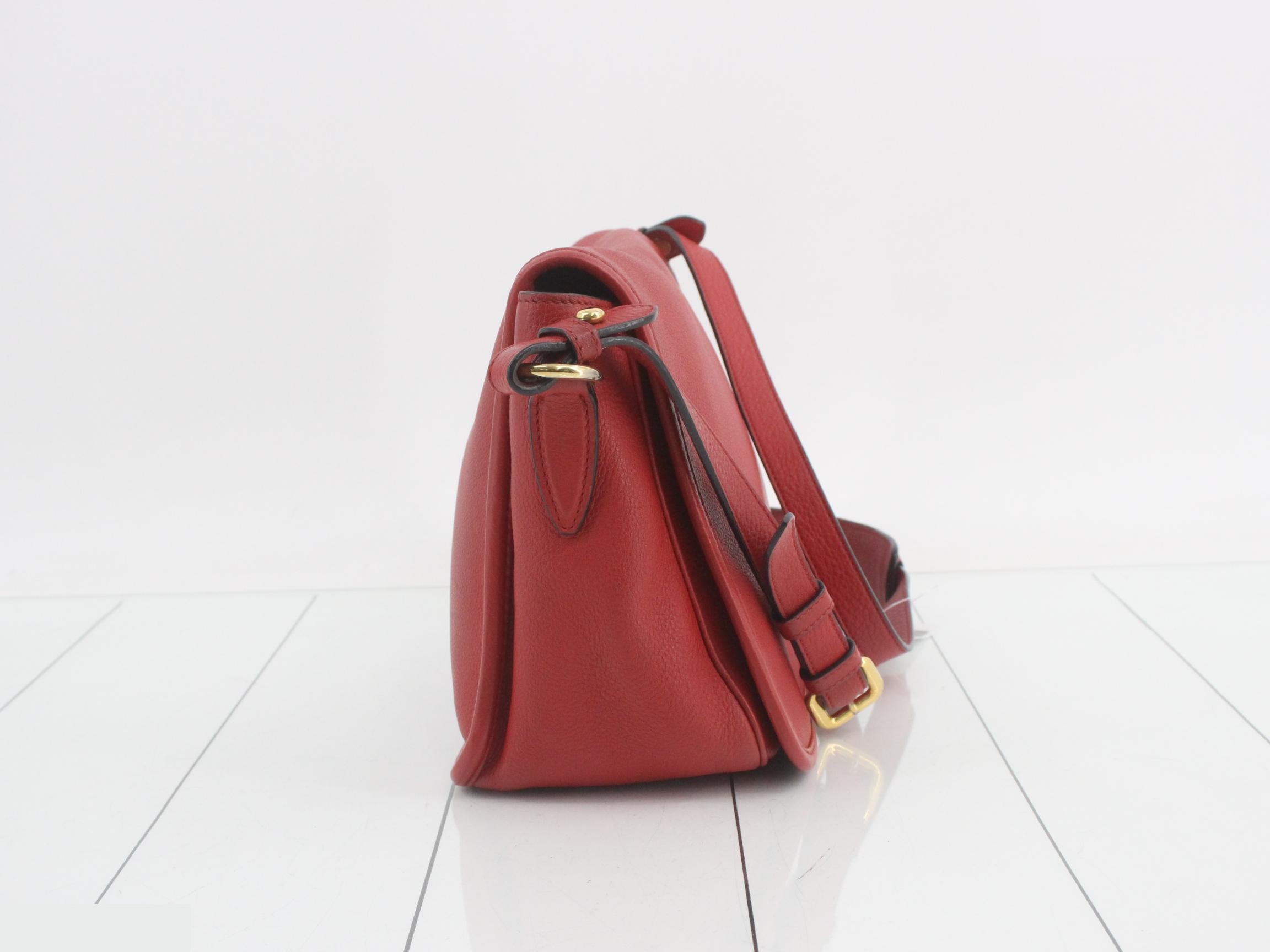 crossbody bag for women, red, Vitello Phoenix model. — view 4