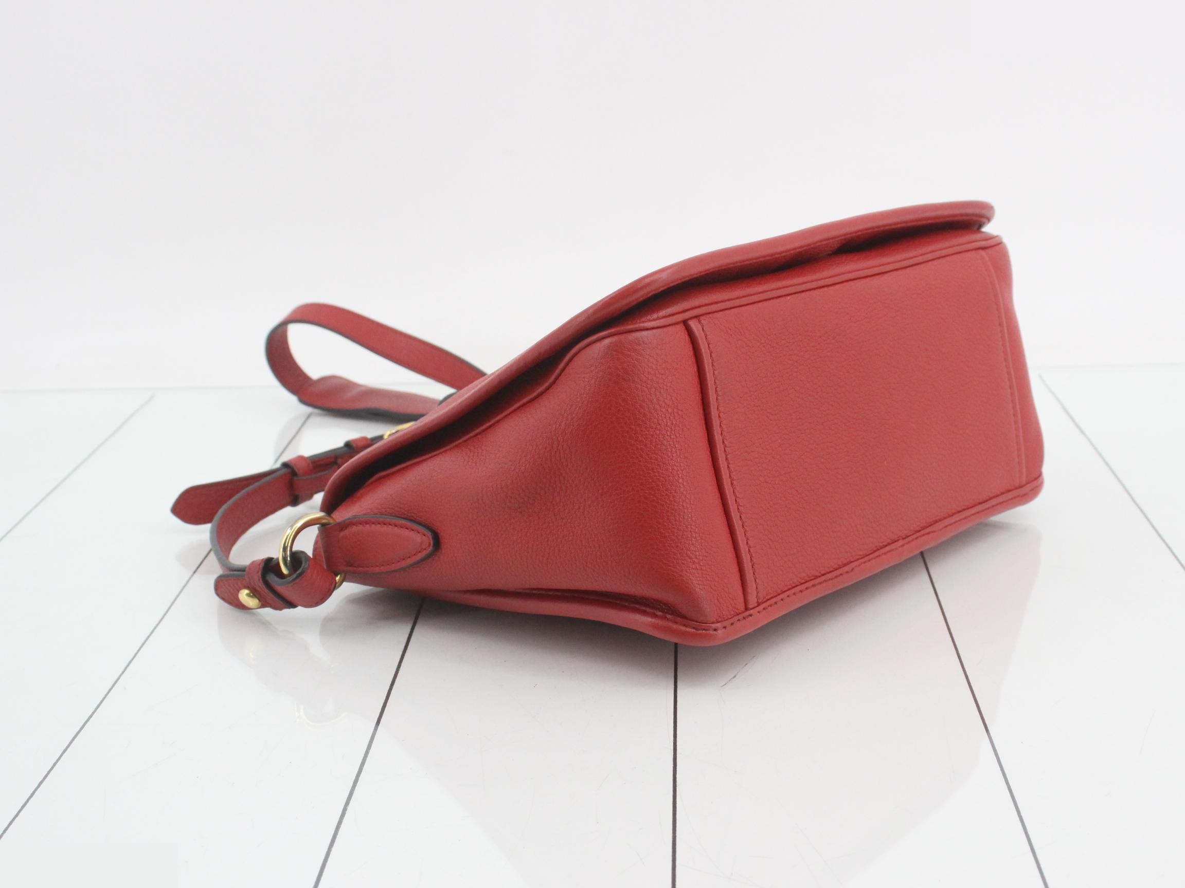 crossbody bag for women, red, Vitello Phoenix model. — view 5