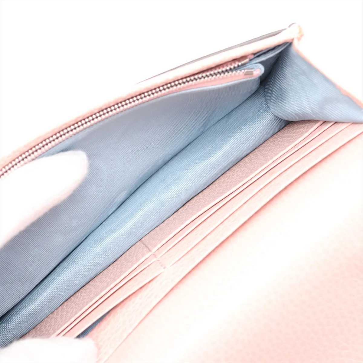 GG Marmont 497985 Leather Chain Wallet Pink — view 6