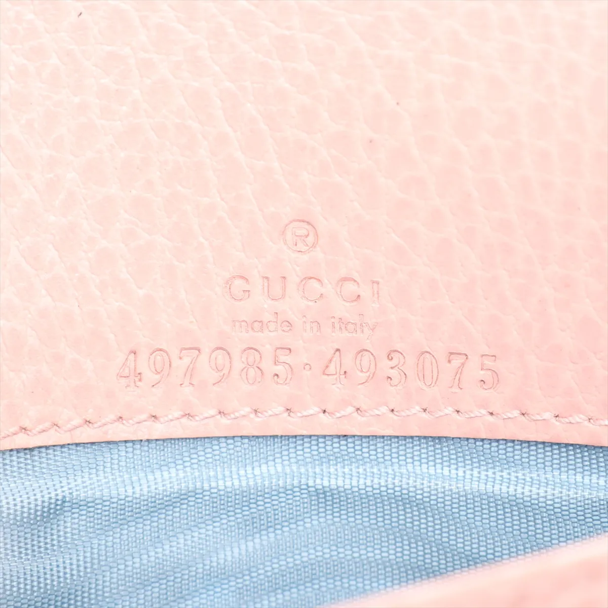 GG Marmont 497985 Leather Chain Wallet Pink — view 10