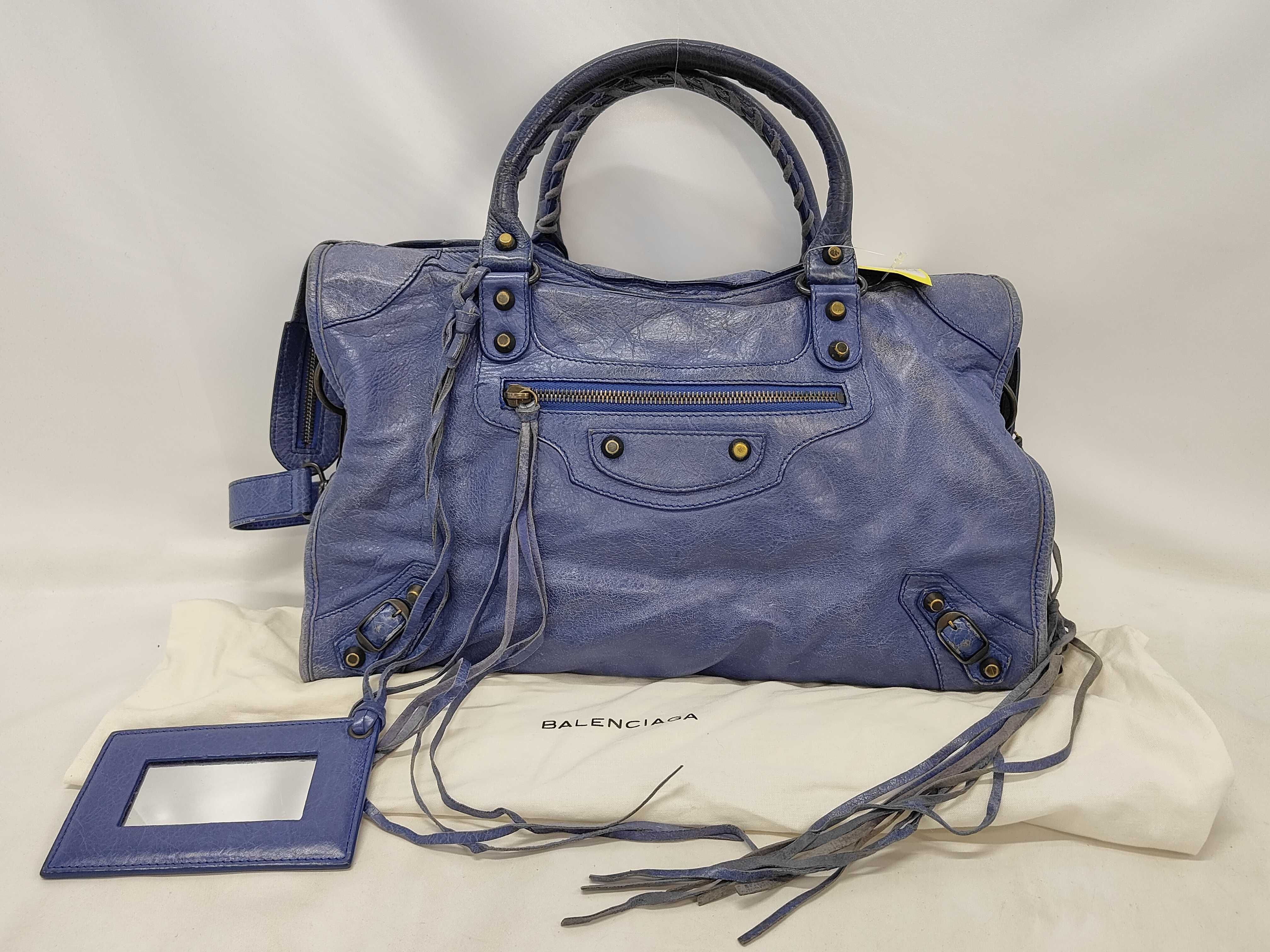 The Giant City The First City 2-way Blue Handbag