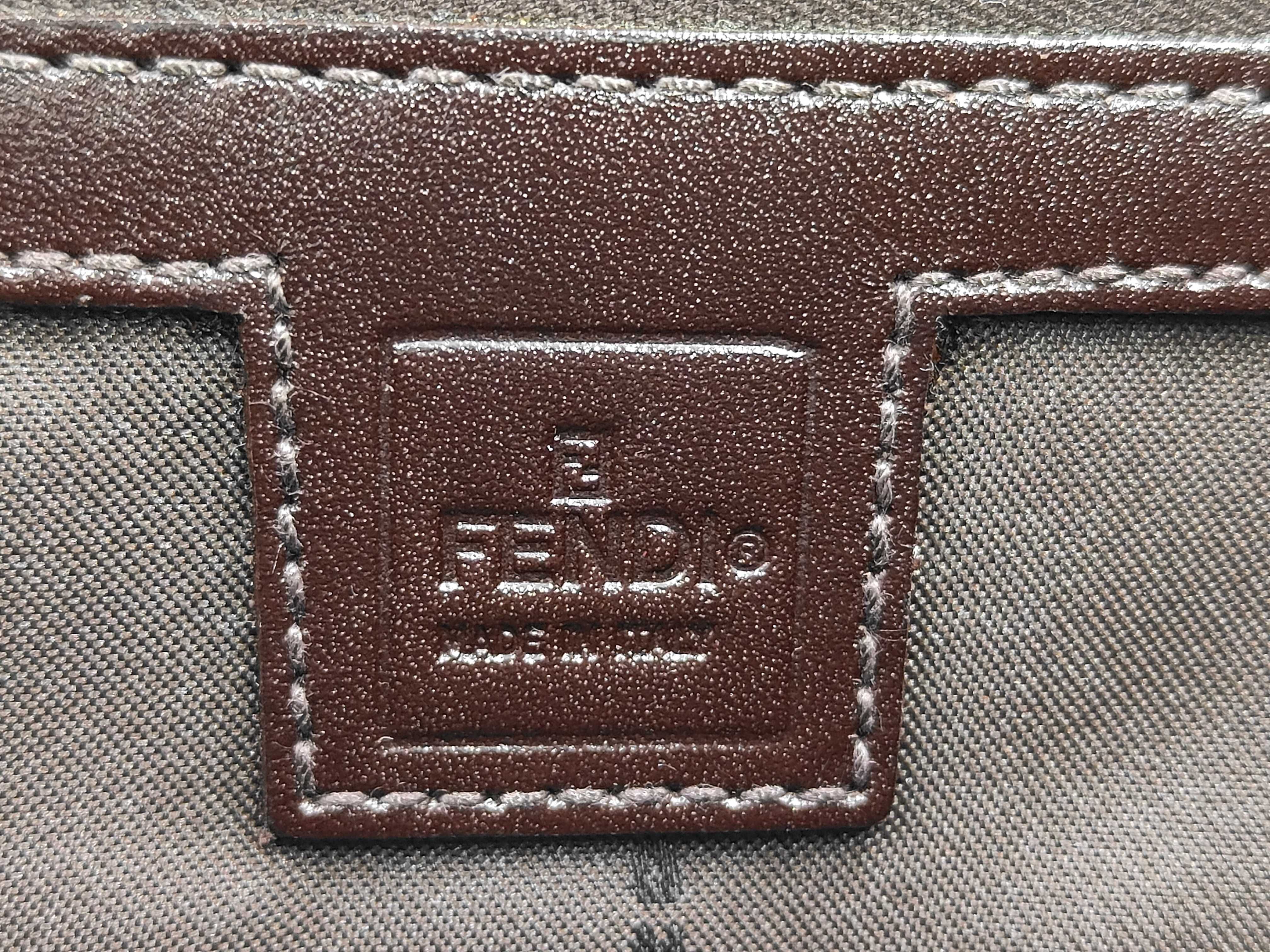 Zucca pattern Zucca shoulder bag, leather, brown shoulder bag — view 11