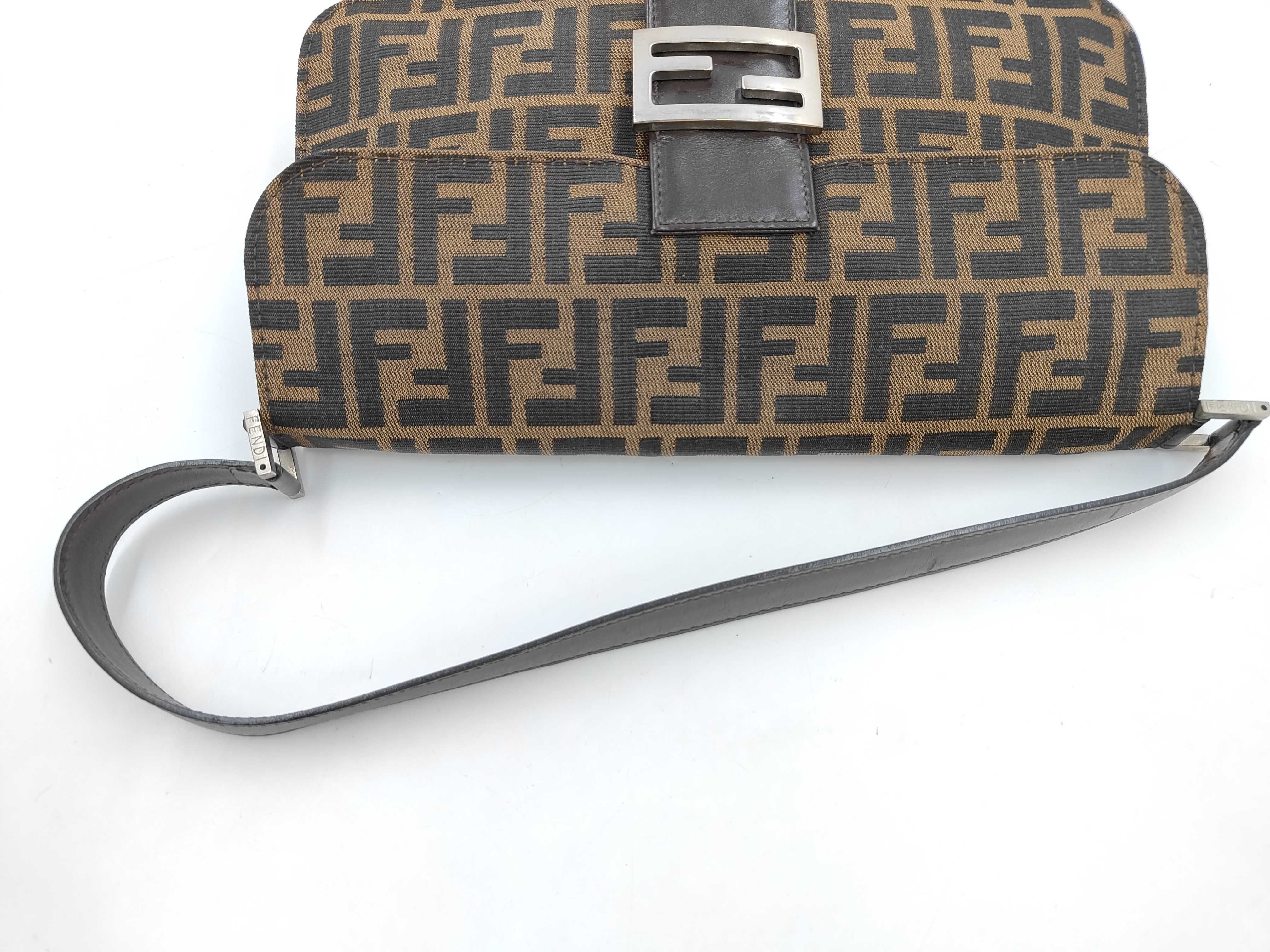 Zucca pattern Zucca shoulder bag, leather, brown shoulder bag — view 5