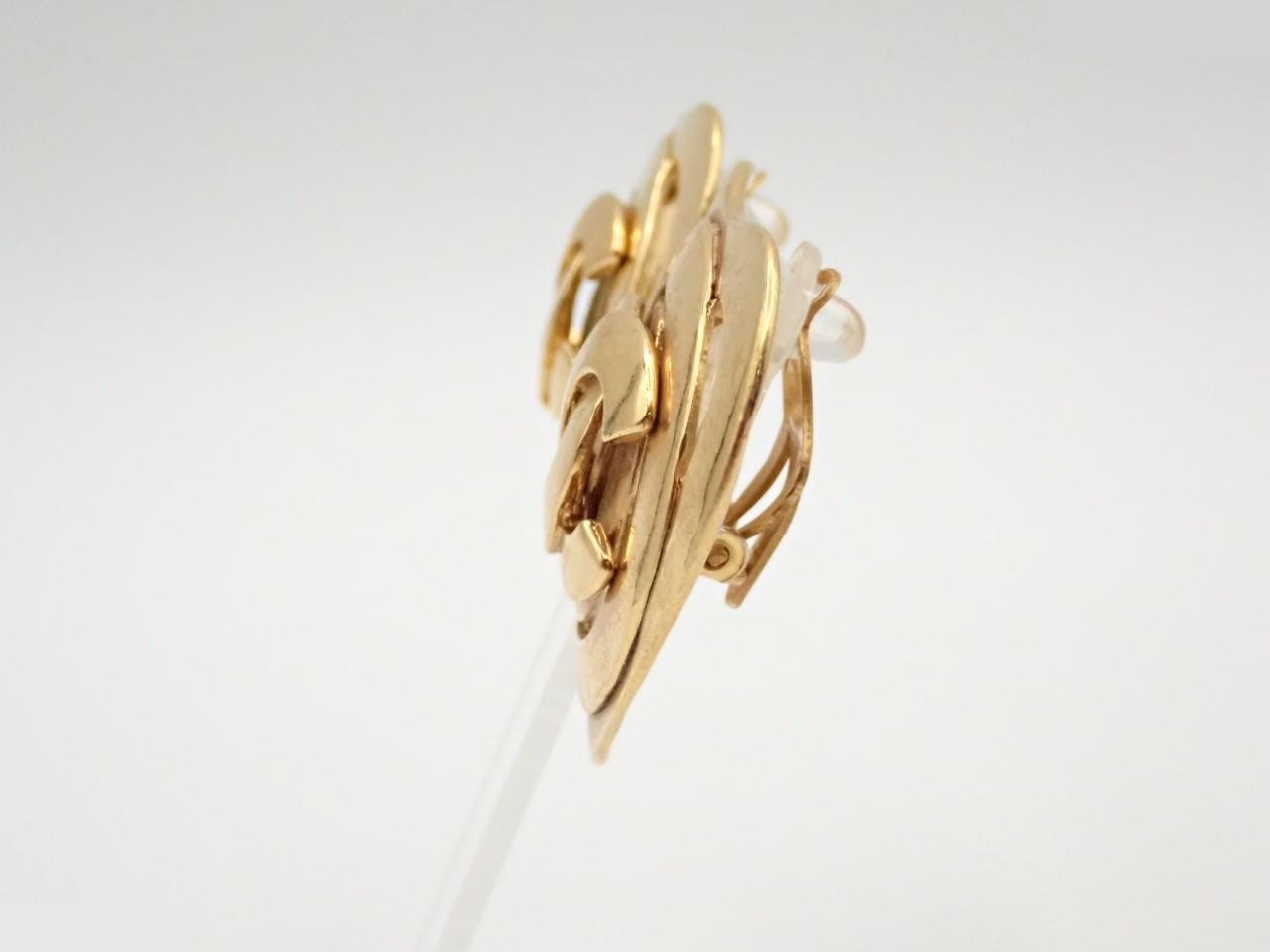 Coco Mark Gold Earrings — view 3