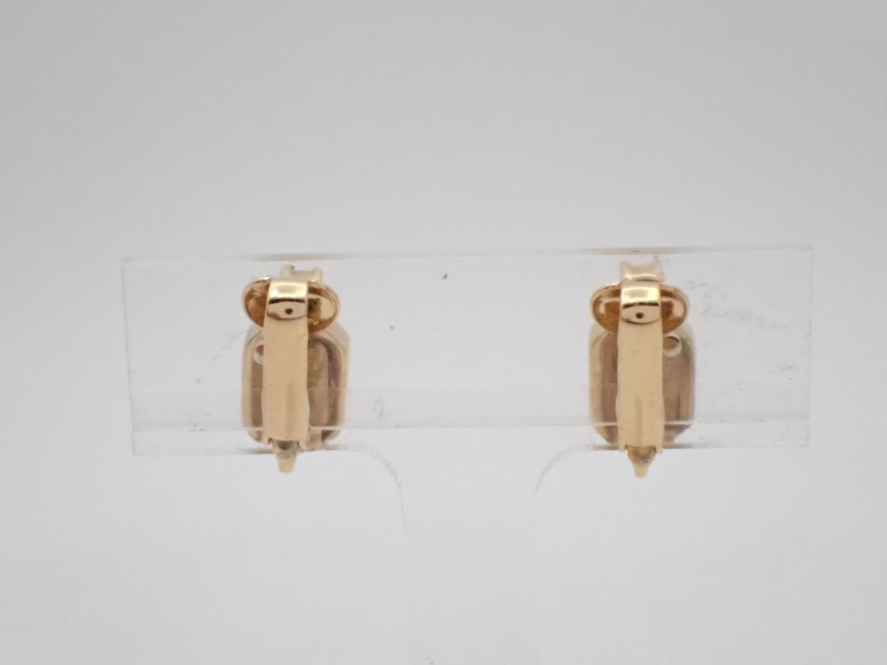 Rhinestone Earrings, Gold — view 2