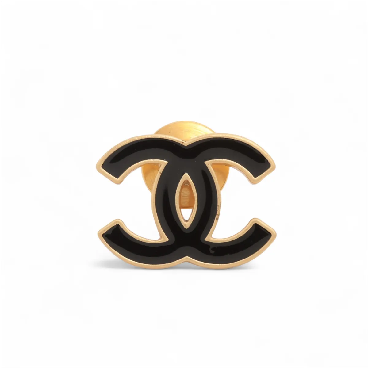 Coco Mark 02A Pin Brooch GP Gold x Black.