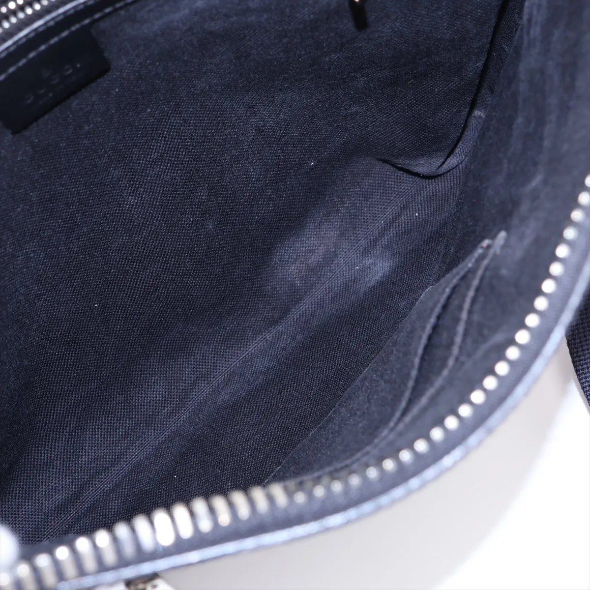 GG Supreme 474137 PVC x Leather Shoulder Bag, Black — view 6