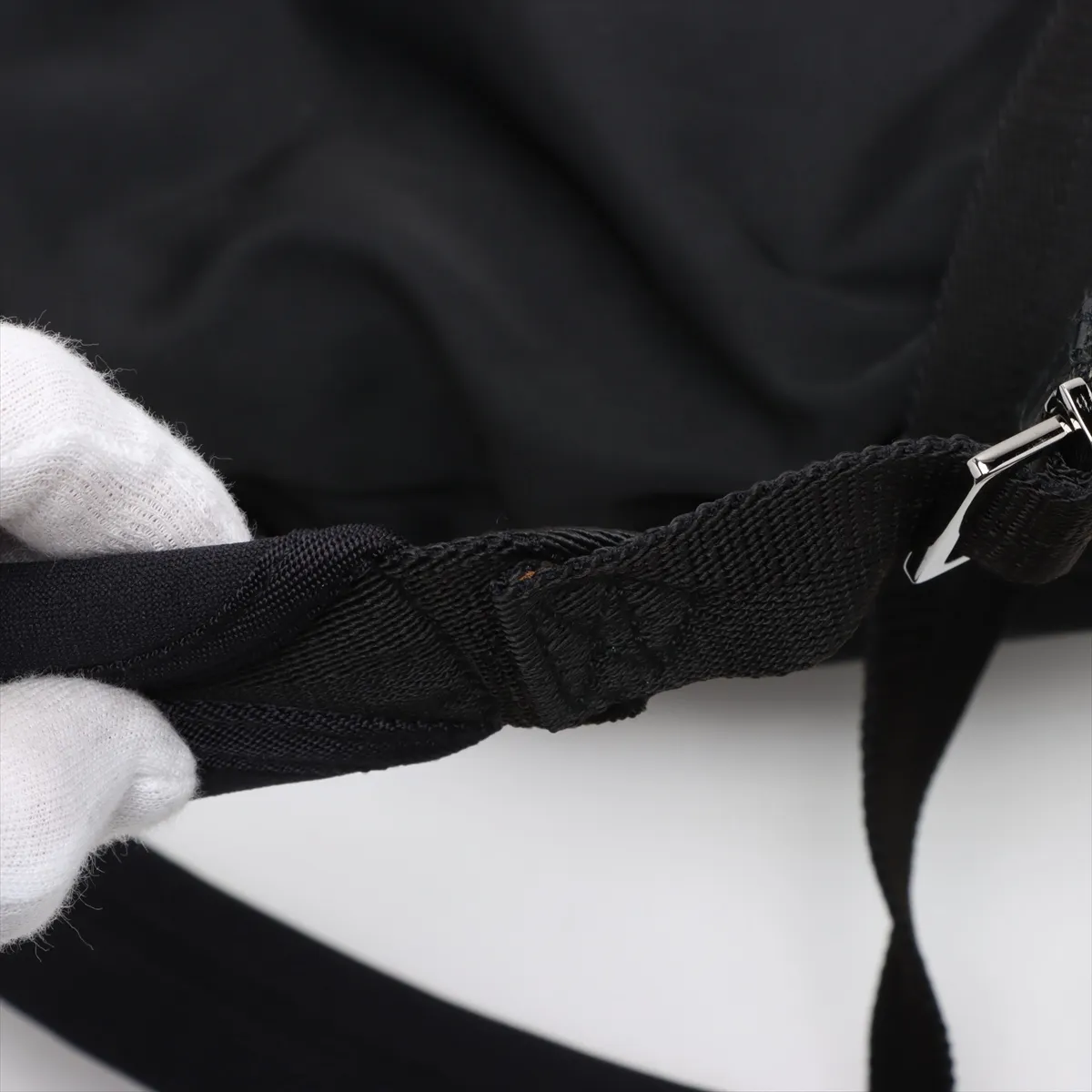 Sherry line nylon x leather backpack/rucksack black 122349 — view 14