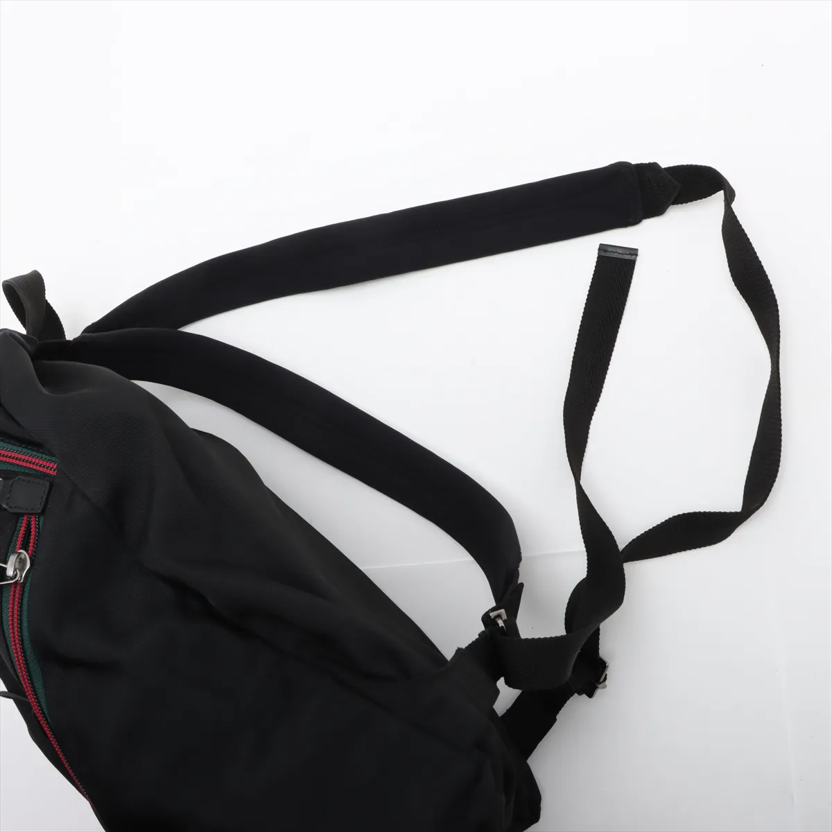 Sherry line nylon x leather backpack/rucksack black 122349 — view 6