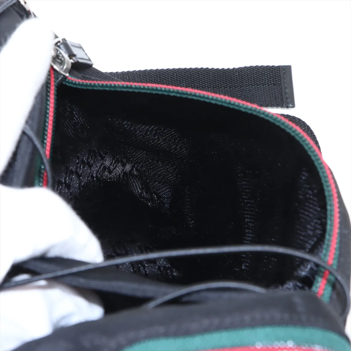 Sherry line nylon x leather backpack/rucksack black 122349 — view 10