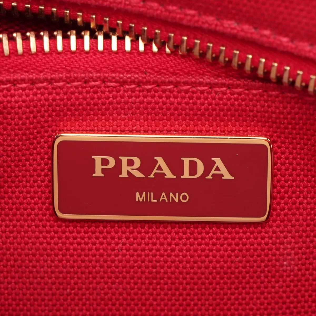 Canapa Rattan x Canvas 2WAY Handbag Beige x Red 1BG172 — view 9