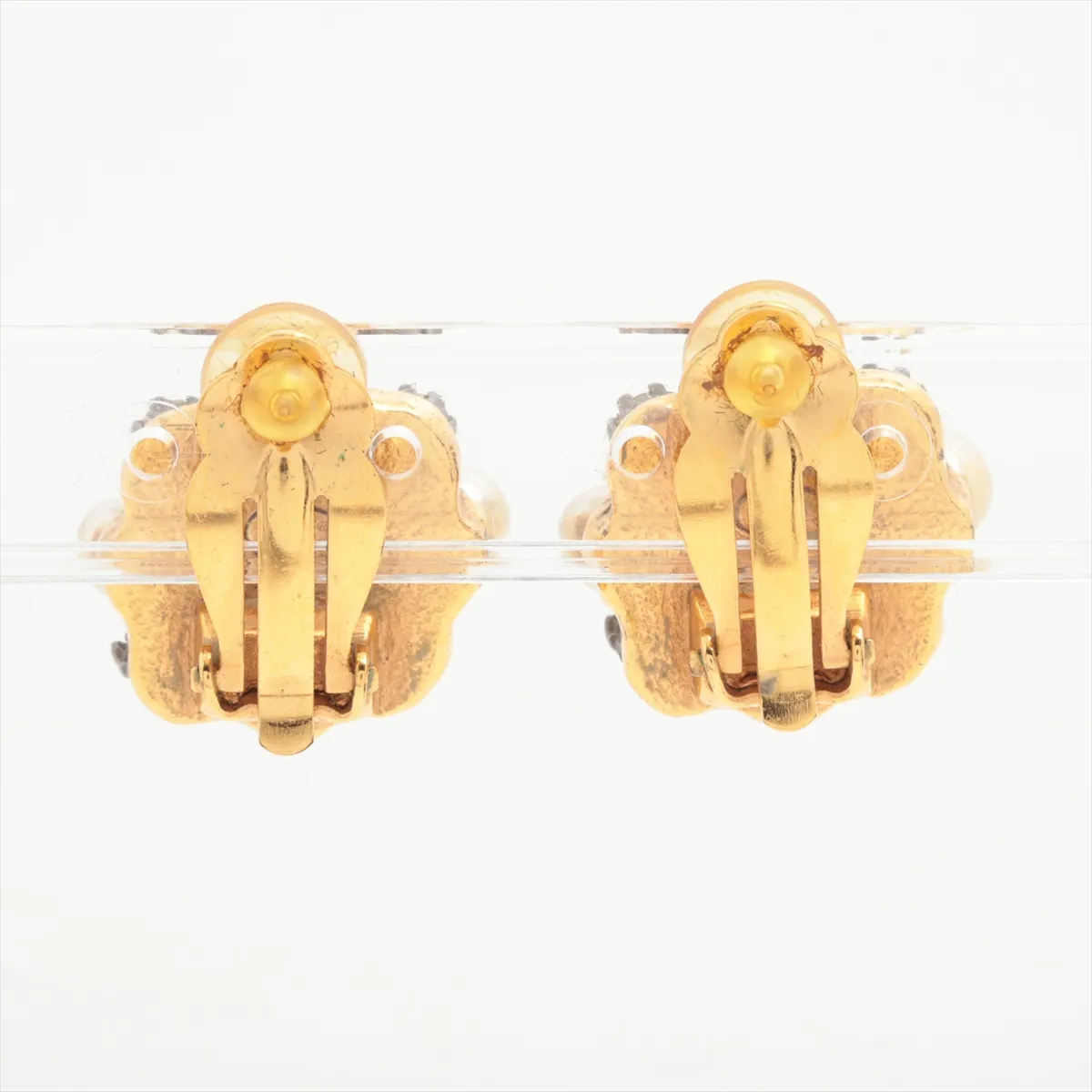 Cocomark 05A Earrings (for both ears) GP x Rhinestone x Fake Pearl Gold — view 2